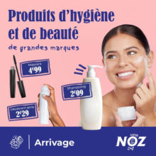 Produits d'hygiène et de beauté de grandes marques
