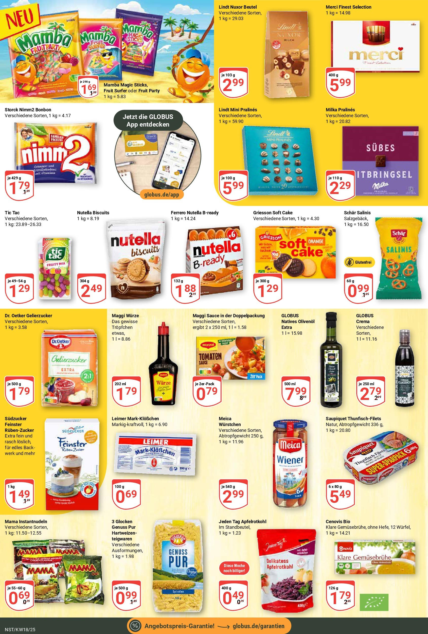 Globus - Globus: Wochenangebote (ab 27.04.2025) » Angebote ab Montag | Seite: 17 | Produkte: Maggi, Milch, Nutella, Pasta Globus - Globus: Wochenangebote (ab 27.04.2025) » Angebote online | Seite: 17 | Produkte: Maggi, Milch, Nutella, Pasta