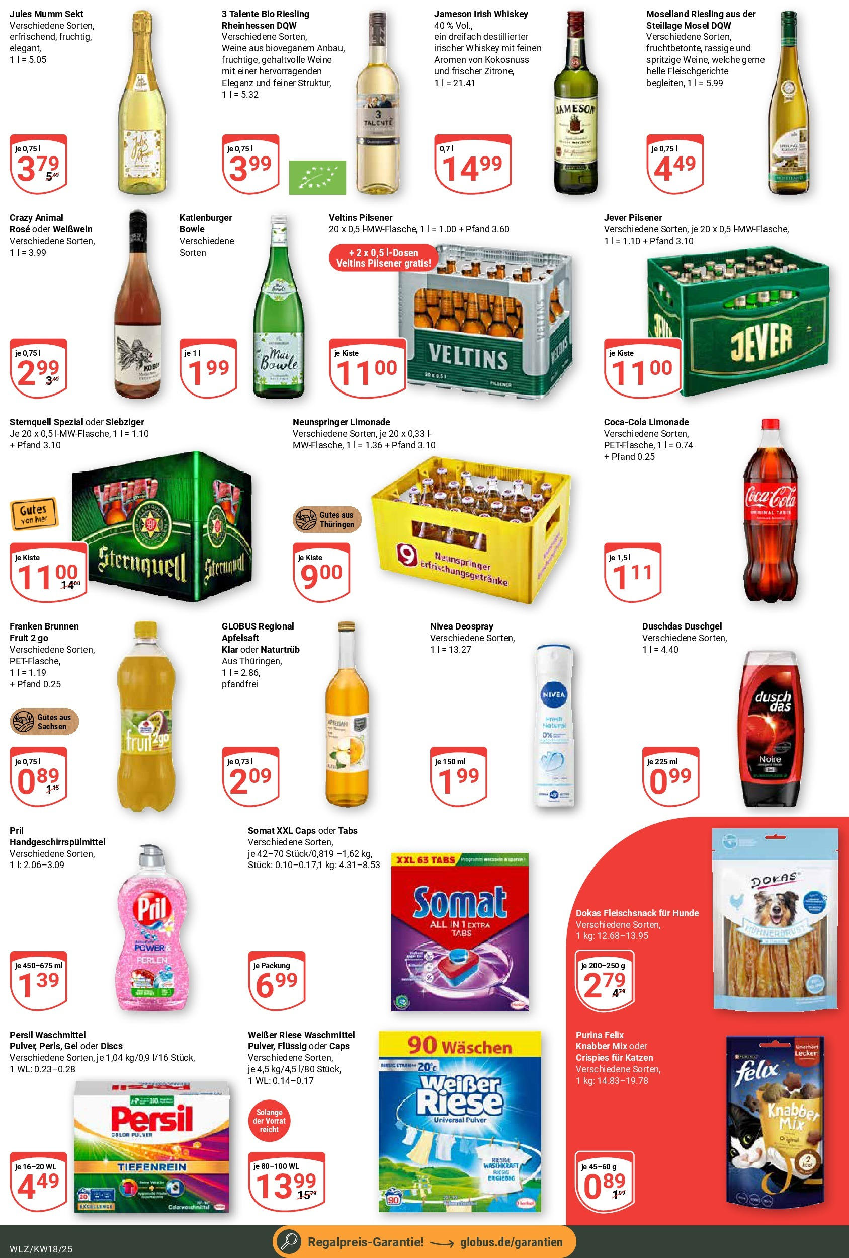 Globus - Globus: Wochenangebote (ab 27.04.2025) » Angebote ab Montag | Seite: 9 | Produkte: Coca cola, Sekt, Shower Gel, Whiskey Globus - Globus: Wochenangebote (ab 27.04.2025) » Angebote online | Seite: 9 | Produkte: Coca cola, Sekt, Shower Gel, Whiskey