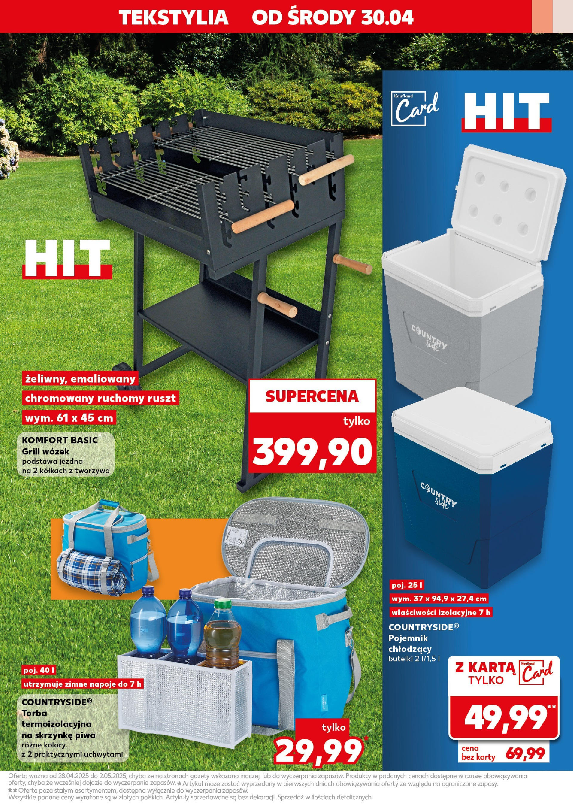 Kaufland gazetka - Mega okazje (30.04.2025) - od jutra | Strona: 13 | Produkty: Karta, Torba, Grill, Ruszt Kaufland gazetka - Mega okazje od 30.04.2025 - od jutra PDF | Strona: 13 | Produkty: Karta, Torba, Grill, Ruszt