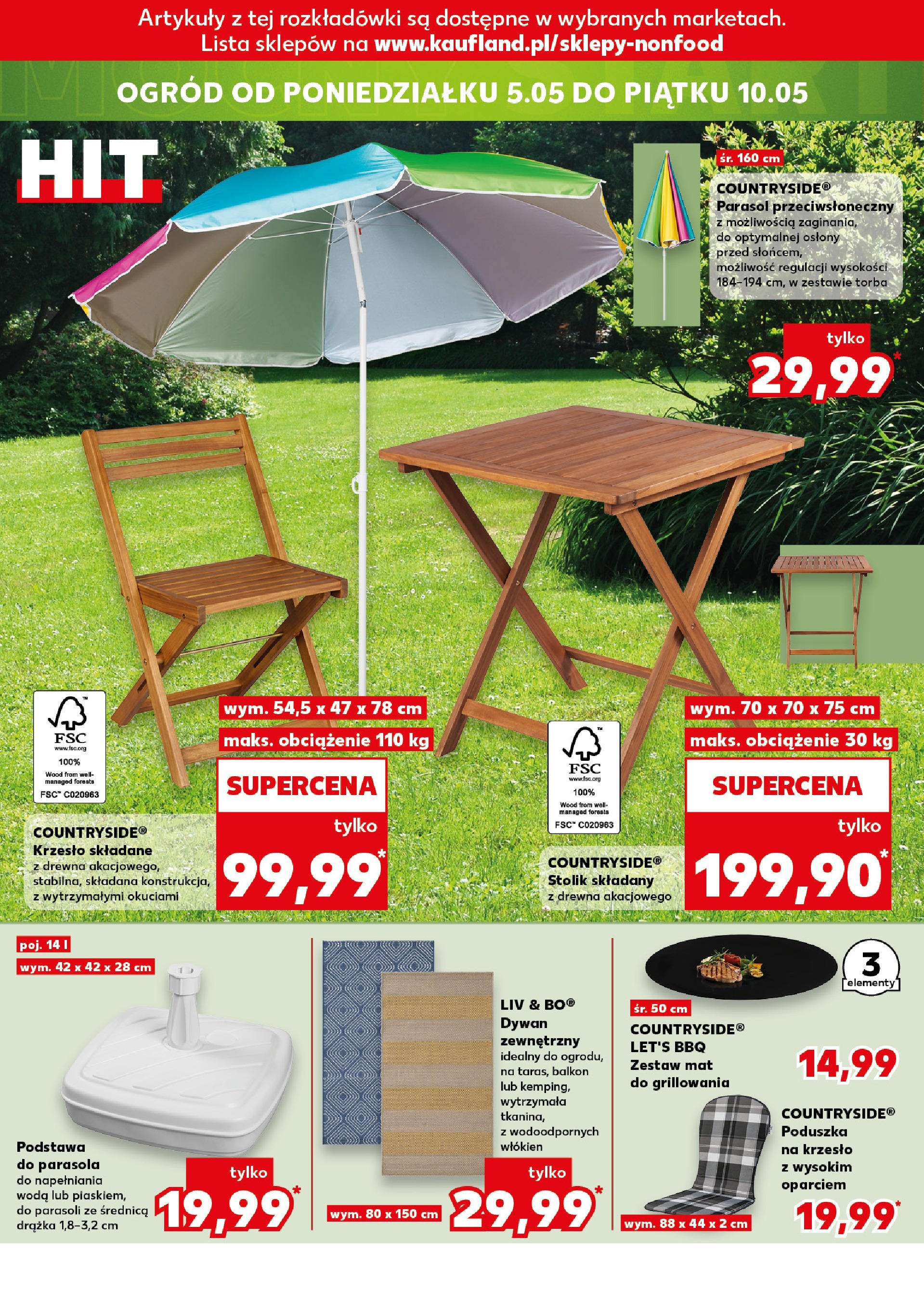 Kaufland gazetka - Mega okazje (30.04.2025) - od jutra | Strona: 18 | Produkty: Parasol, Poduszka, Krzesło, Woda Kaufland gazetka - Mega okazje od 30.04.2025 - od jutra PDF | Strona: 18 | Produkty: Parasol, Poduszka, Krzesło, Woda