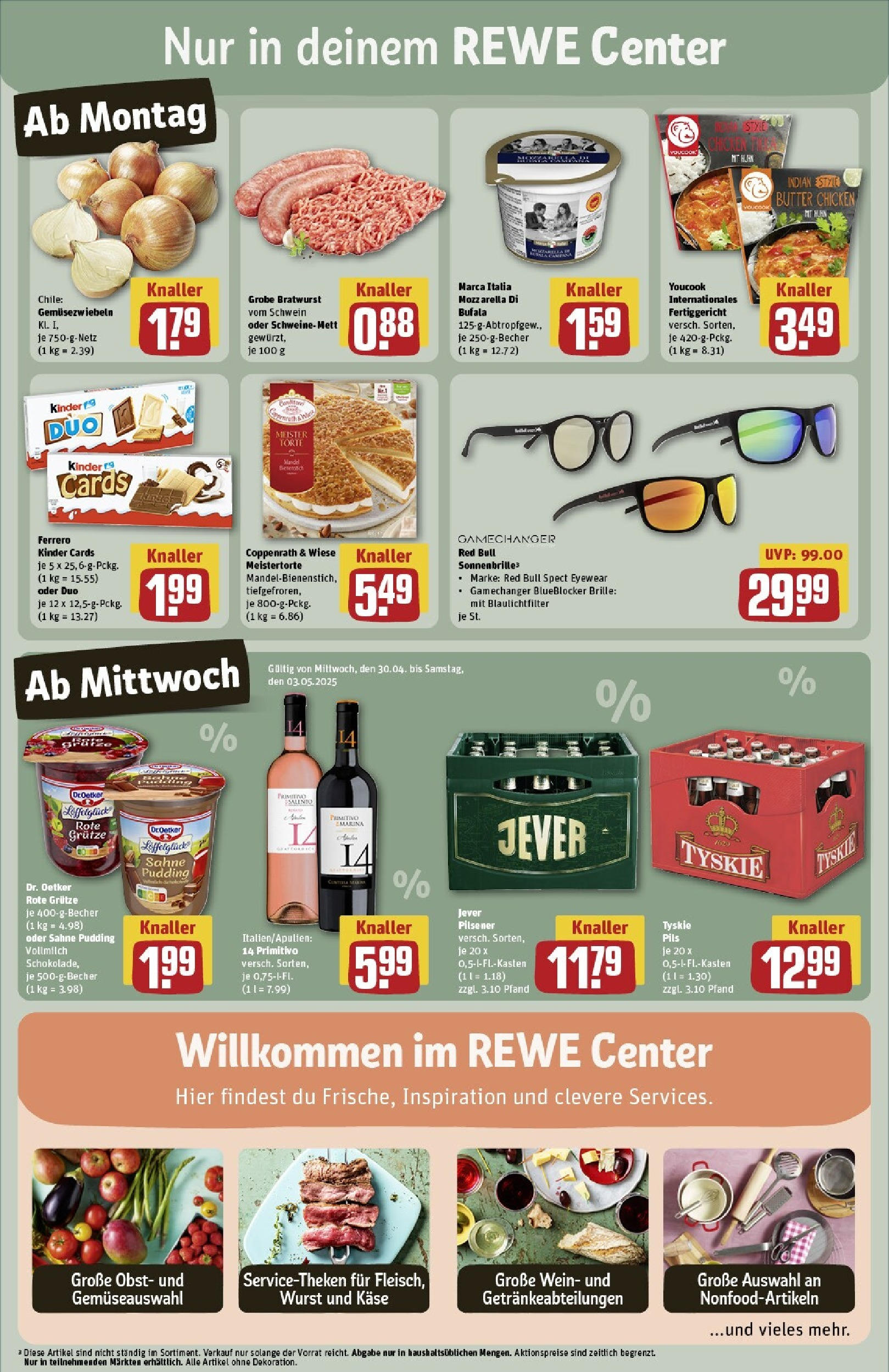 Rewe - Rewe: Wochenangebote (ab 27.04.2025) zum Blättern » Angebote | Seite: 3 | Produkte: Youcook, Tyskie, Butter, Sahne