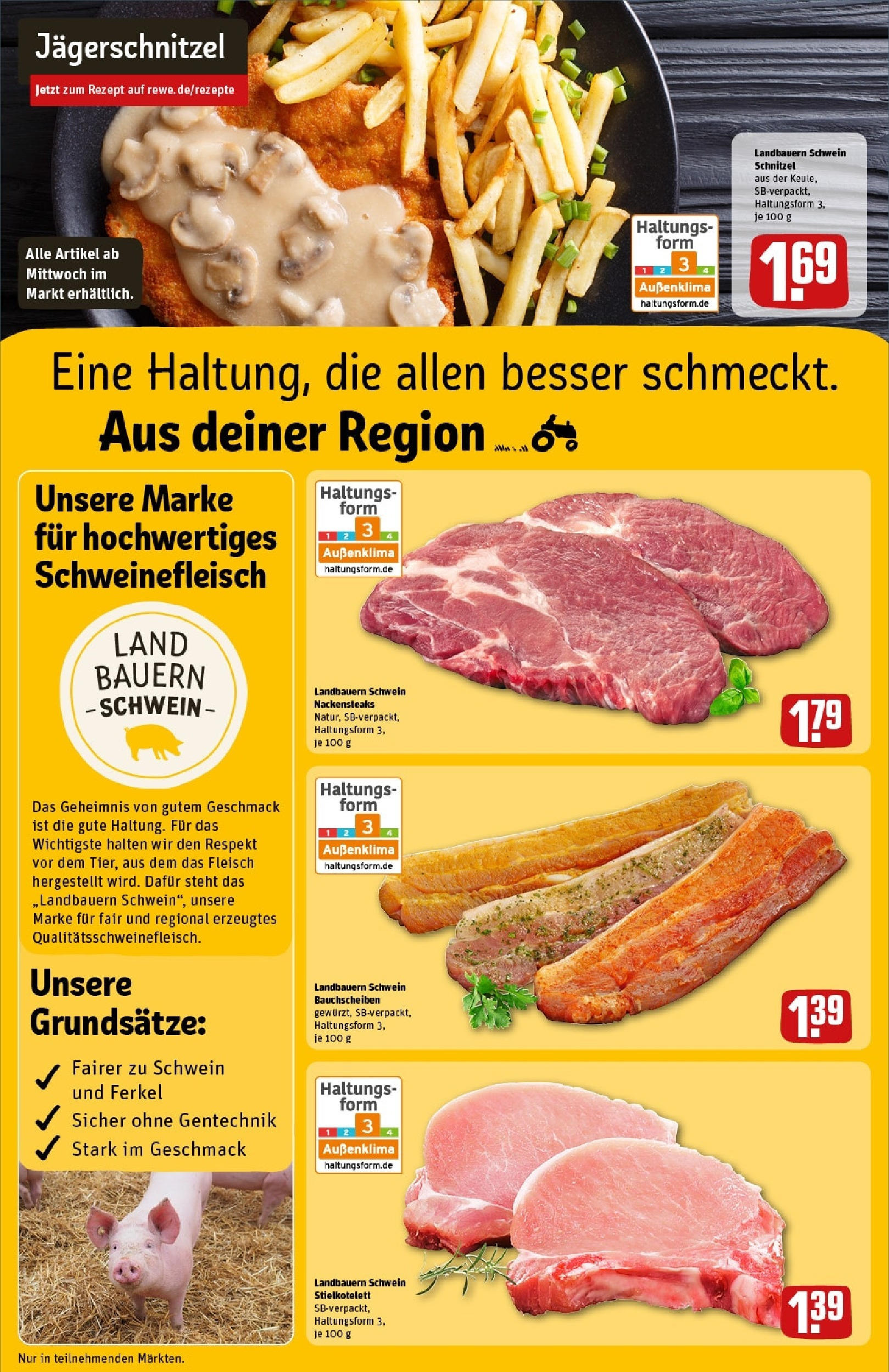 Rewe - Rewe: Wochenangebote (ab 27.04.2025) zum Blättern » Angebote | Seite: 12 | Produkte: Nackensteaks, Schnitzel, Schweinefleisch, Fleisch Rewe - Rewe: Wochenangebote (ab 27.04.2025) zum Blättern » Angebote | Seite: 12 | Produkte: Nackensteaks, Schnitzel, Schweinefleisch, Fleisch