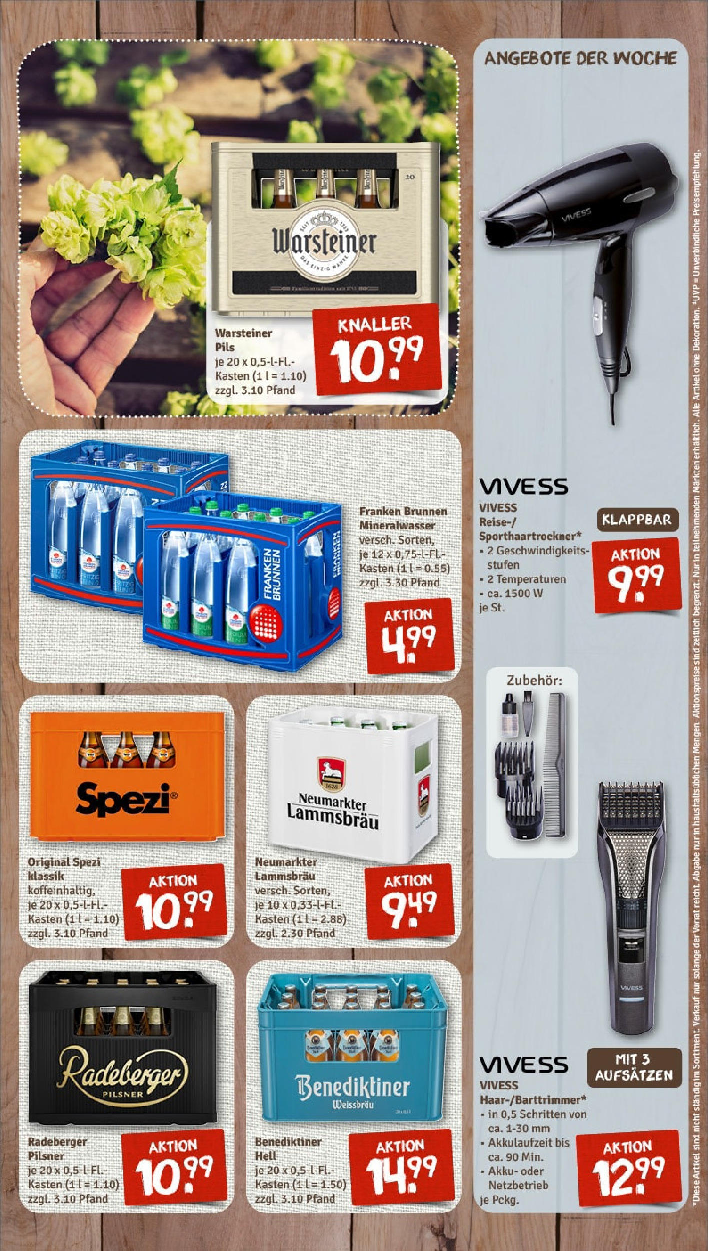 Rewe - Rewe: Wochenangebote (ab 27.04.2025) zum Blättern » Angebote | Seite: 7 | Produkte: Pils, Mineralwasser, Benediktiner hell, Warsteiner