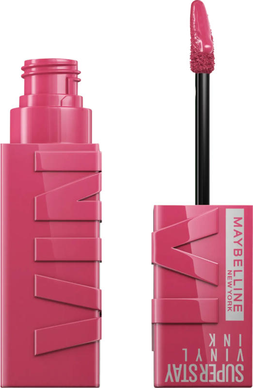 MAYBELLINE NEW YORK Lippenstiftset SST Vinyl Ink 20, 4,2 ml & Gratis Lipliner Color Sensational 20