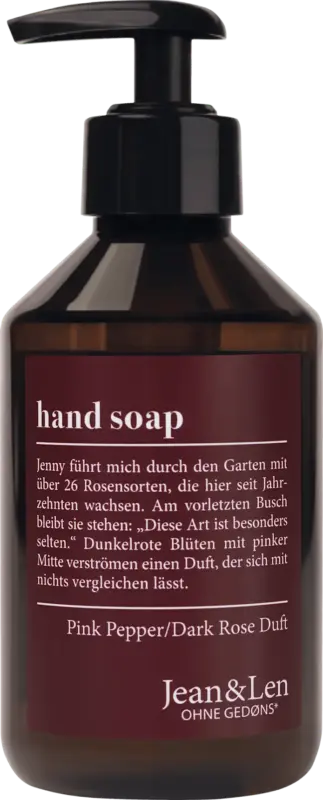 Jean&Len Flüssigseife pink pepper & dark rose