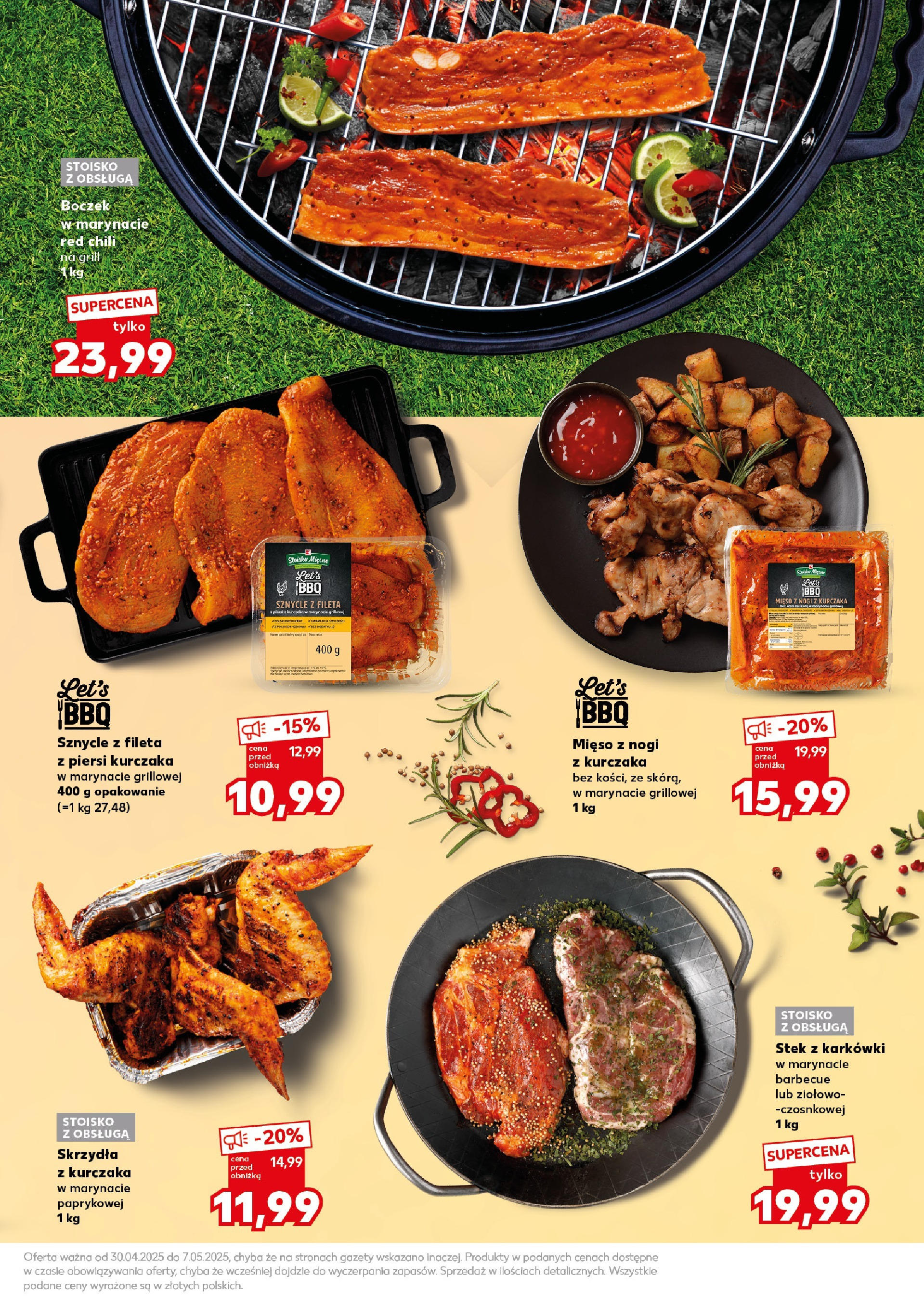 Kaufland gazetka - BBQ od 30.04.2025 - od jutra PDF | Strona: 3 | Produkty: Piersi, Mięso, Grill, Boczek