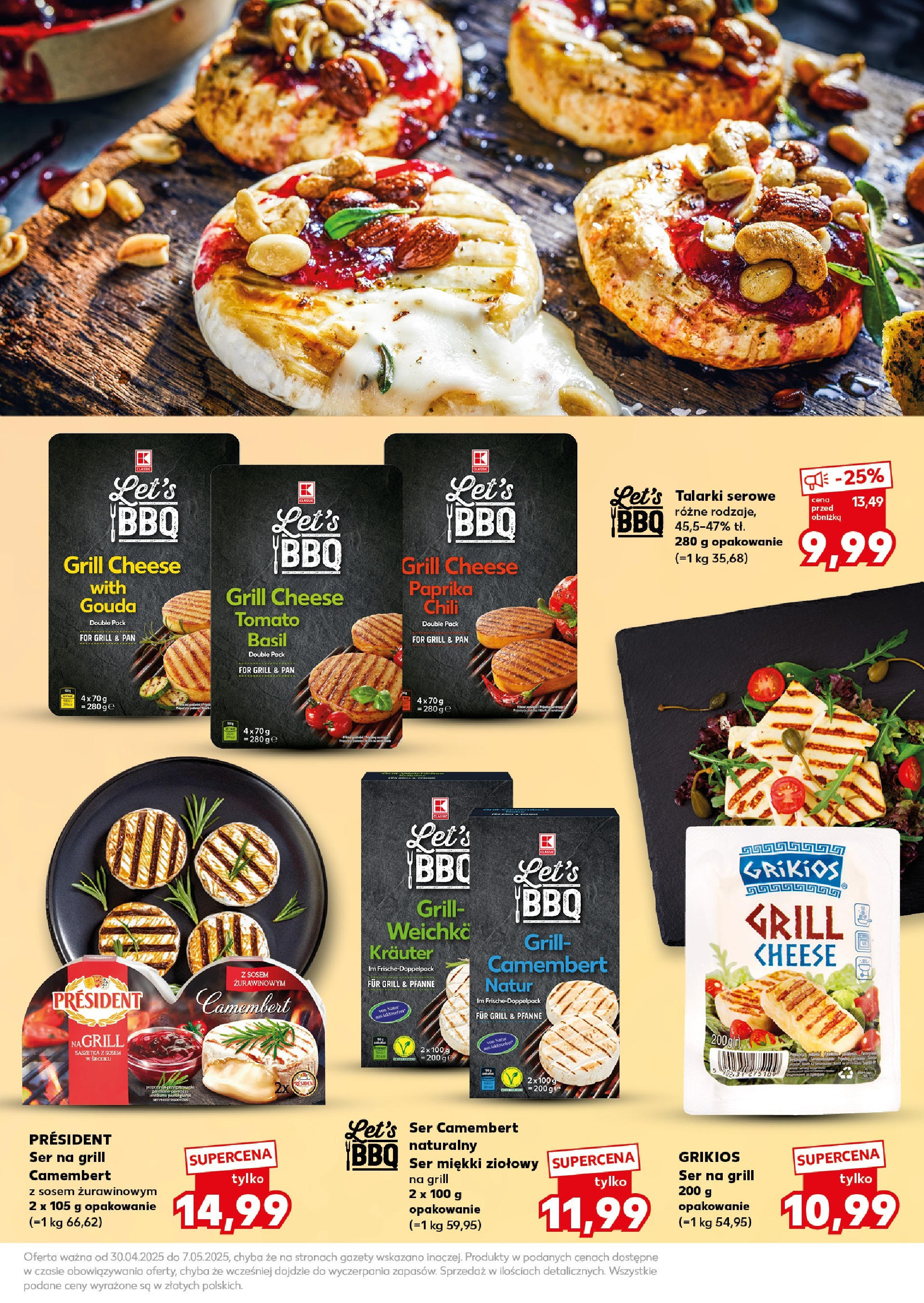 Kaufland gazetka - BBQ od 30.04.2025 - od jutra PDF | Strona: 7 | Produkty: Chili, Grill, Camembert, Ser