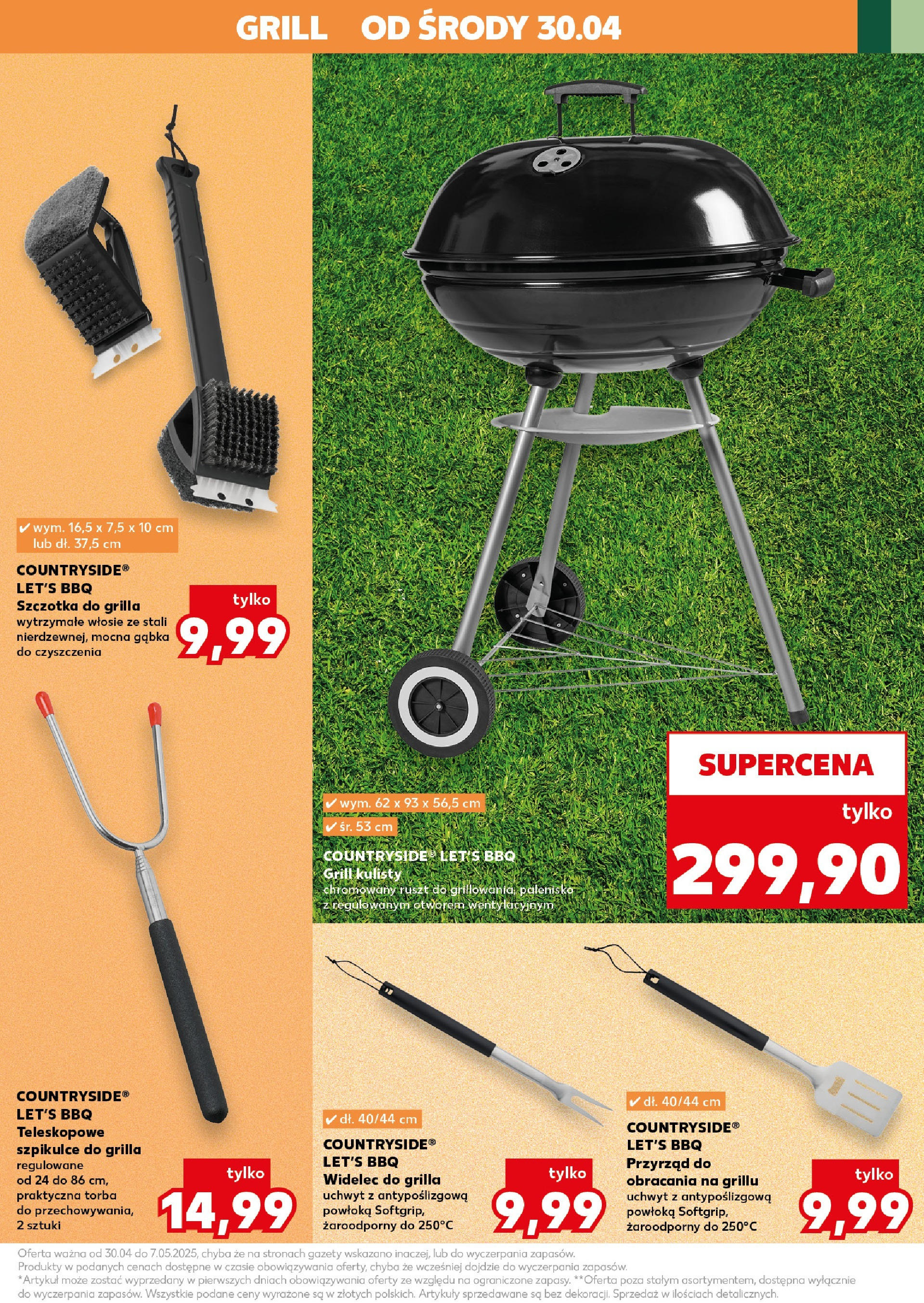 Kaufland gazetka - BBQ od 30.04.2025 - od jutra PDF | Strona: 15 | Produkty: Torba, Grill, Ruszt, Szczotka
