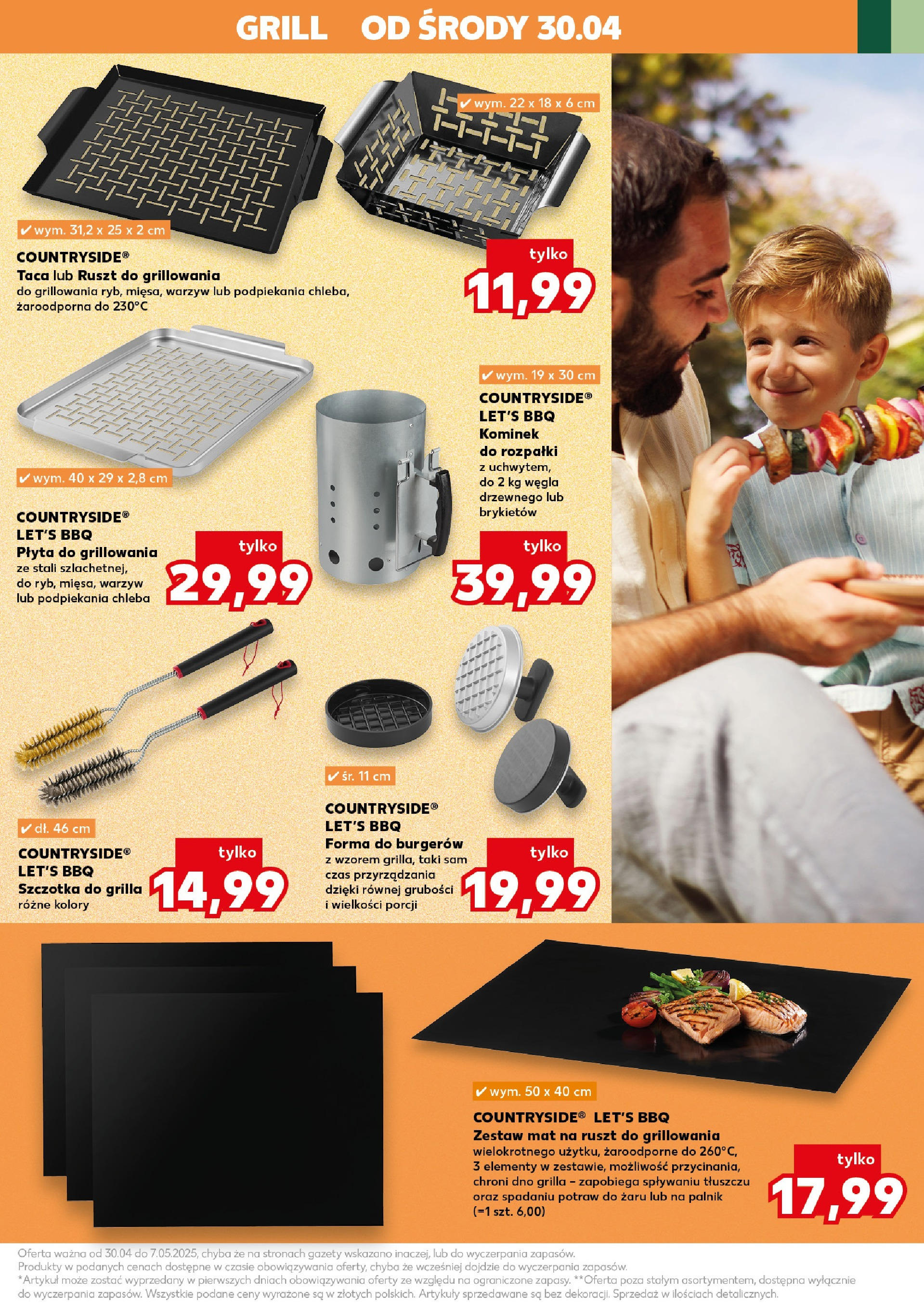 Kaufland gazetka - BBQ od 30.04.2025 - od jutra PDF | Strona: 19 | Produkty: Starter, Grill, Ruszt, Szczotka