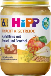 HiPP Frucht & Getreide Apfel, Birne mit Dinkel & Fenchel ab dem 6. Monat