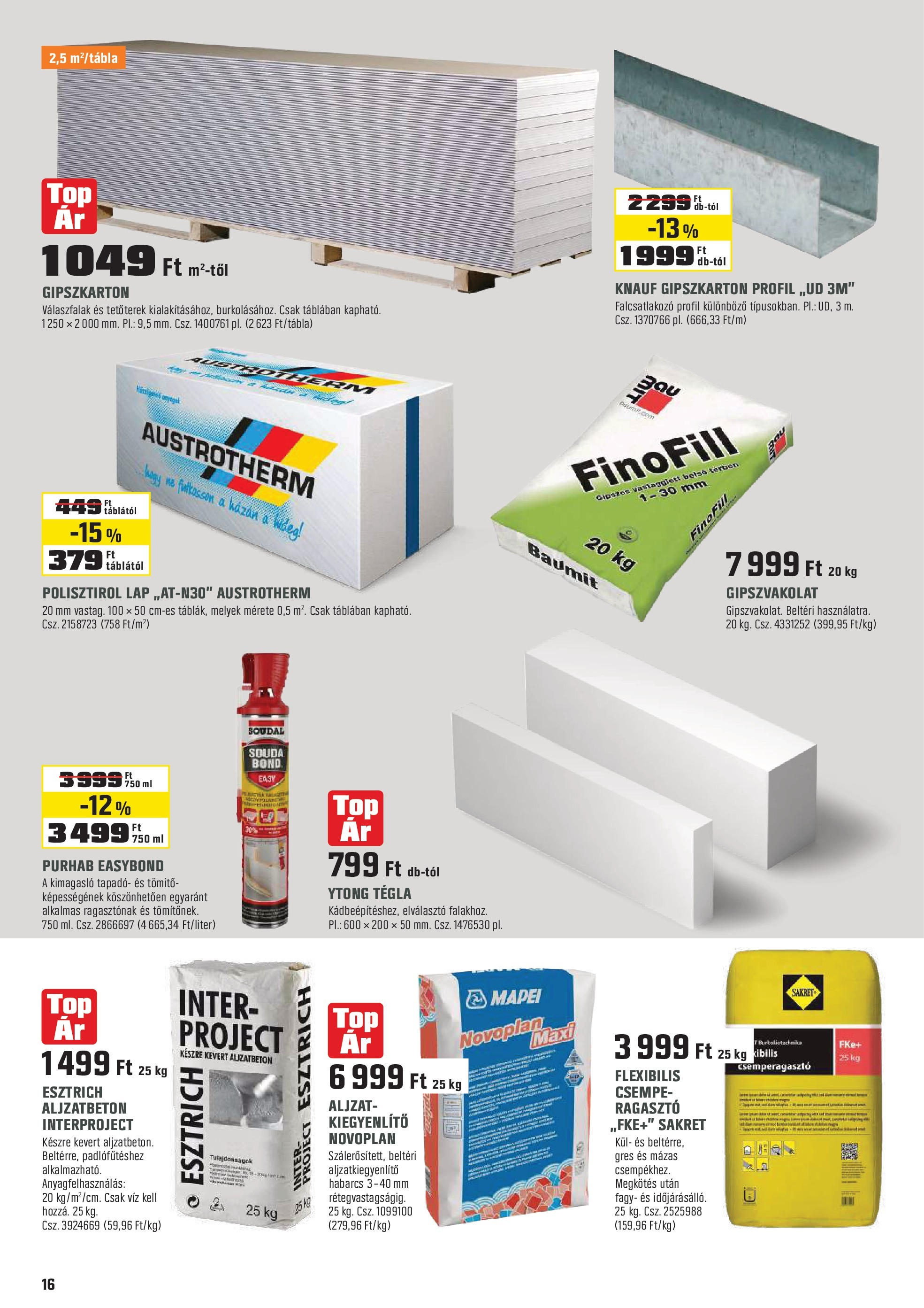 OBI - OBI újság érvényessége 2025.06.02--ig - 2025.04.30. -tól/töl > akció, lapozható szórólap 🛍️ | Oldal: 16 | Termékek: Ragasztó, Gres, Csempe, Ytong