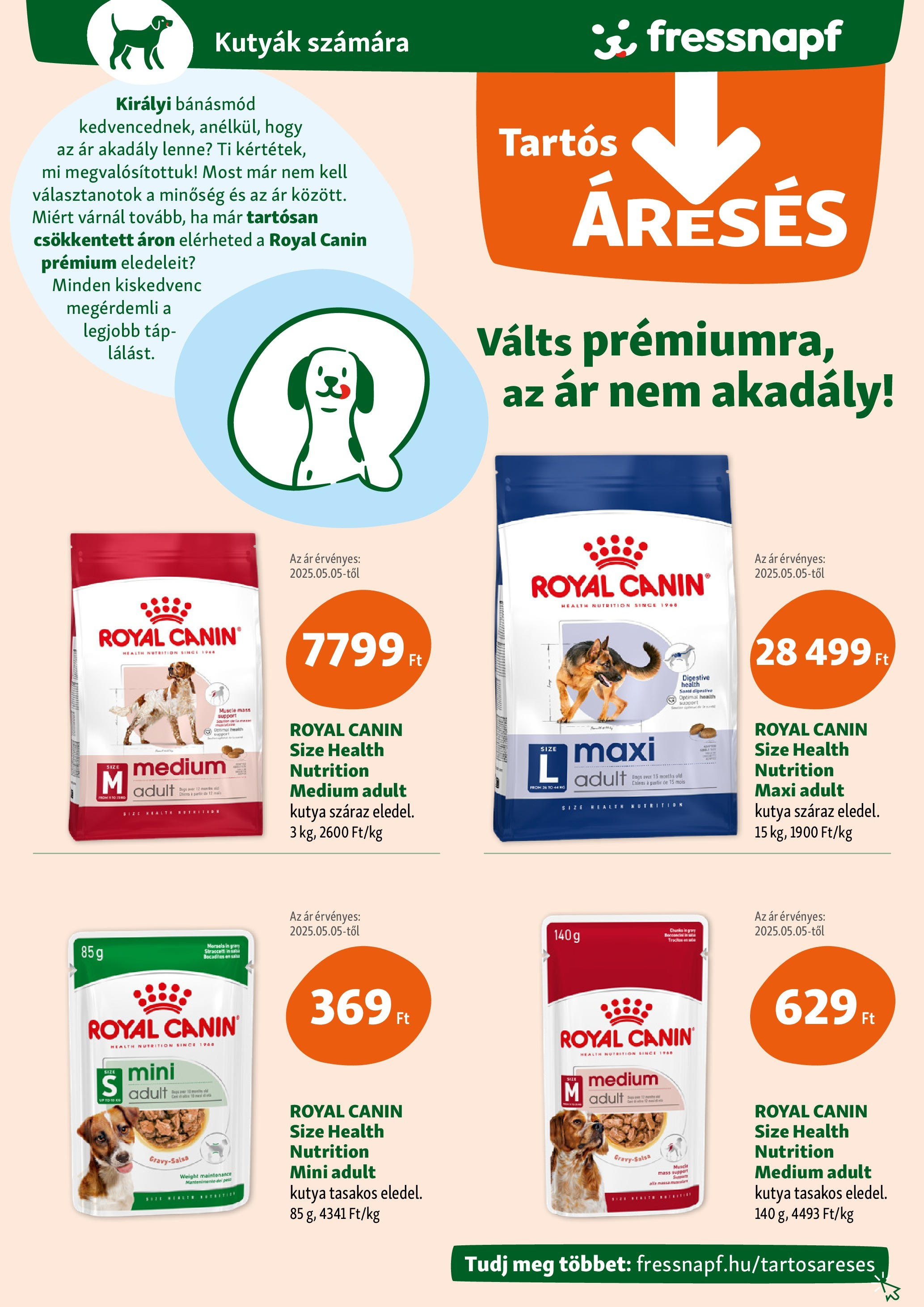 Fressnapf Akciós újság - 2025.05.08. -tól/töl > akció, lapozható szórólap 🛍️ | Oldal: 3