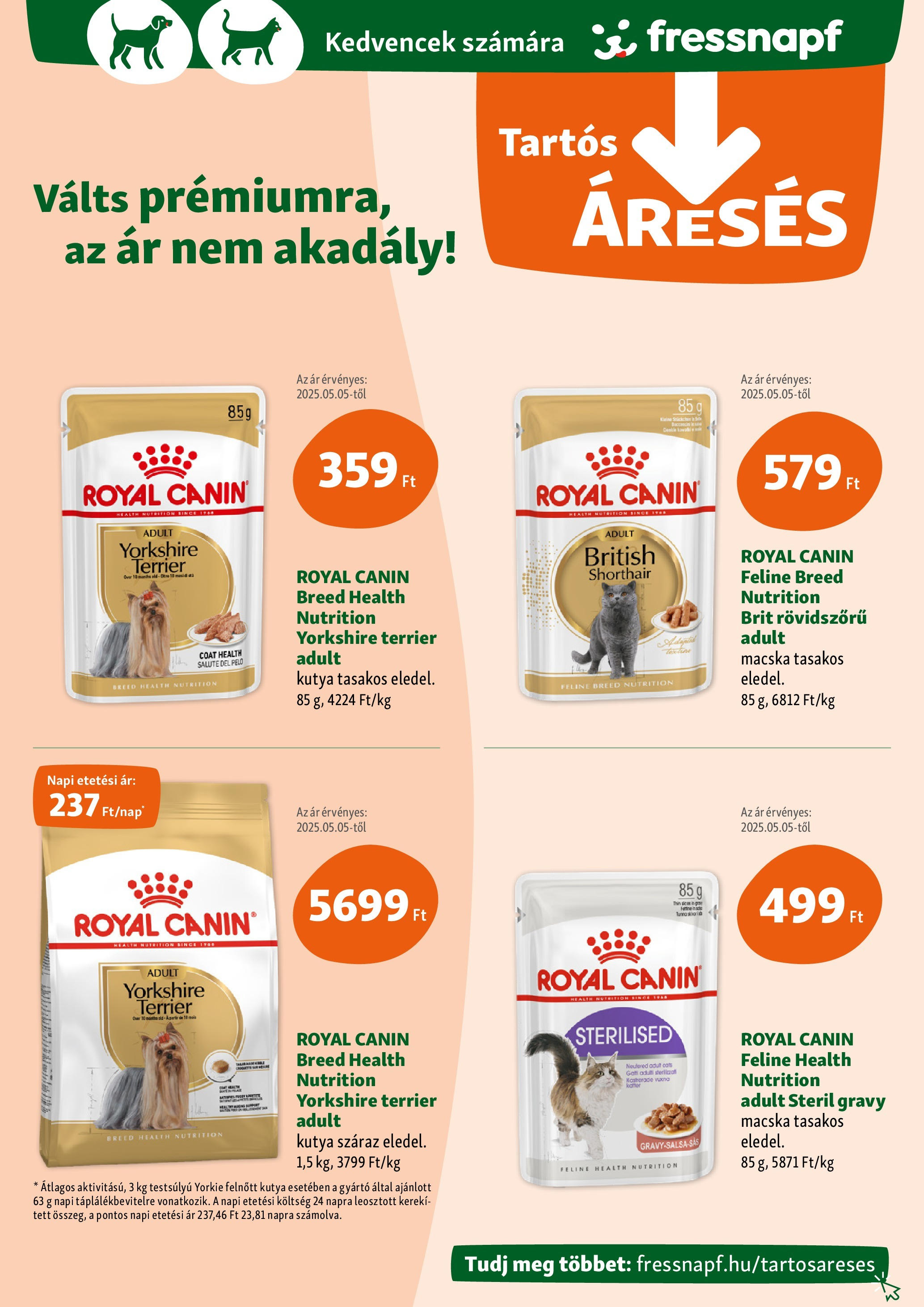 Fressnapf Akciós újság - 2025.05.08. -tól/töl > akció, lapozható szórólap 🛍️ | Oldal: 4