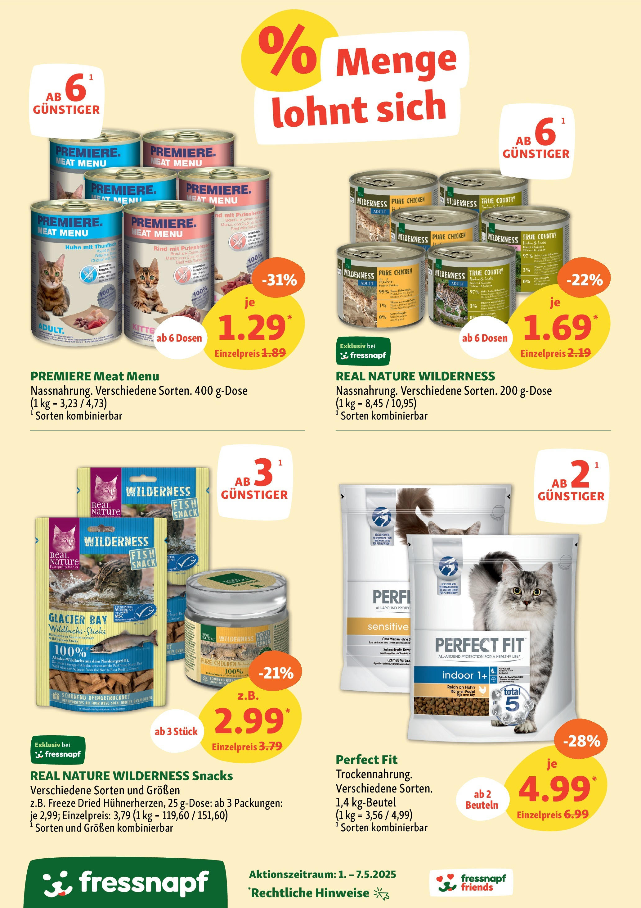 Fressnapf Prospekt 	 (ab 01.05.2025) zum Blättern | Seite: 3 | Produkte: Thunfisch