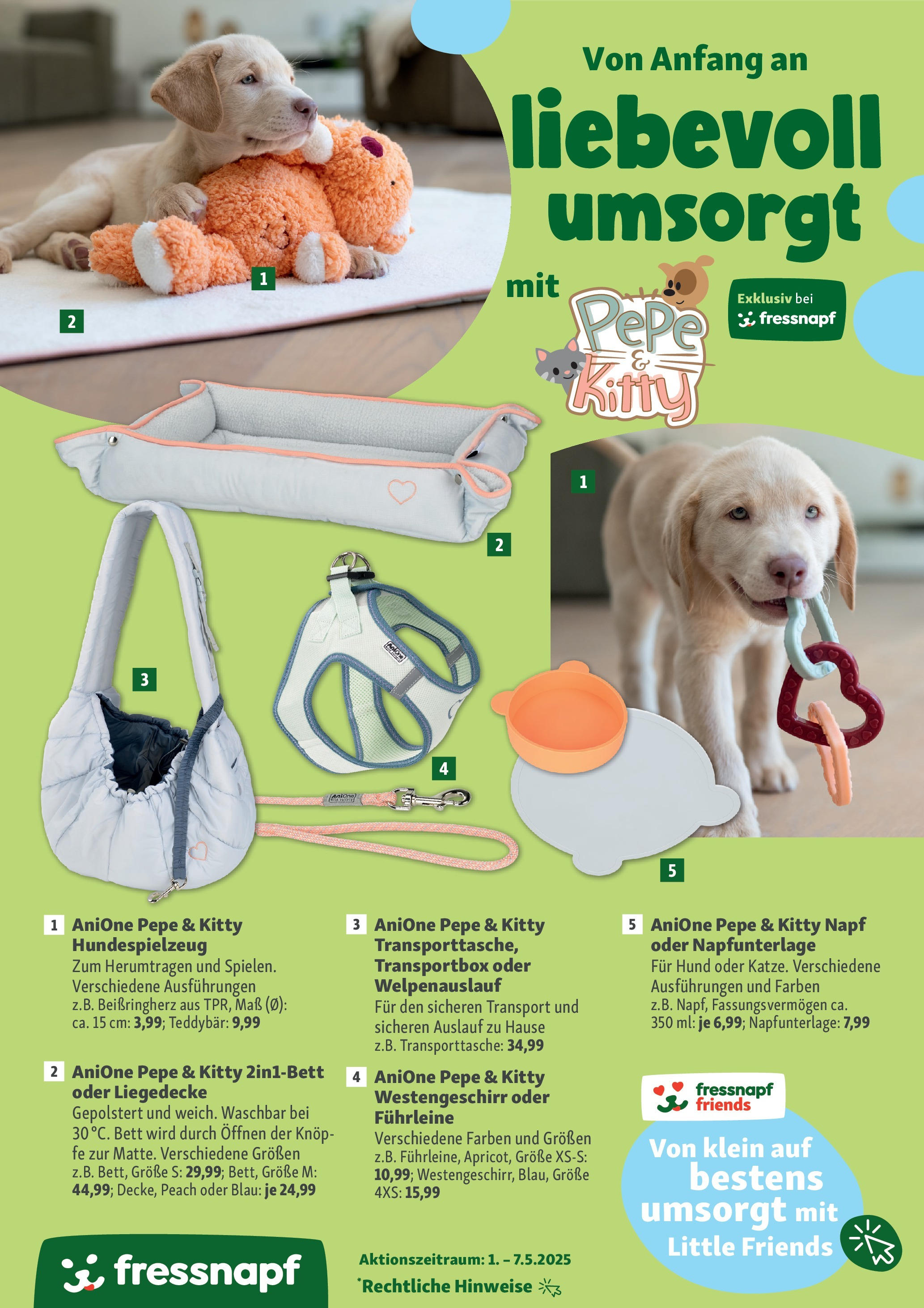 Fressnapf Prospekt 	 (ab 01.05.2025) zum Blättern | Seite: 9 | Produkte: Bett