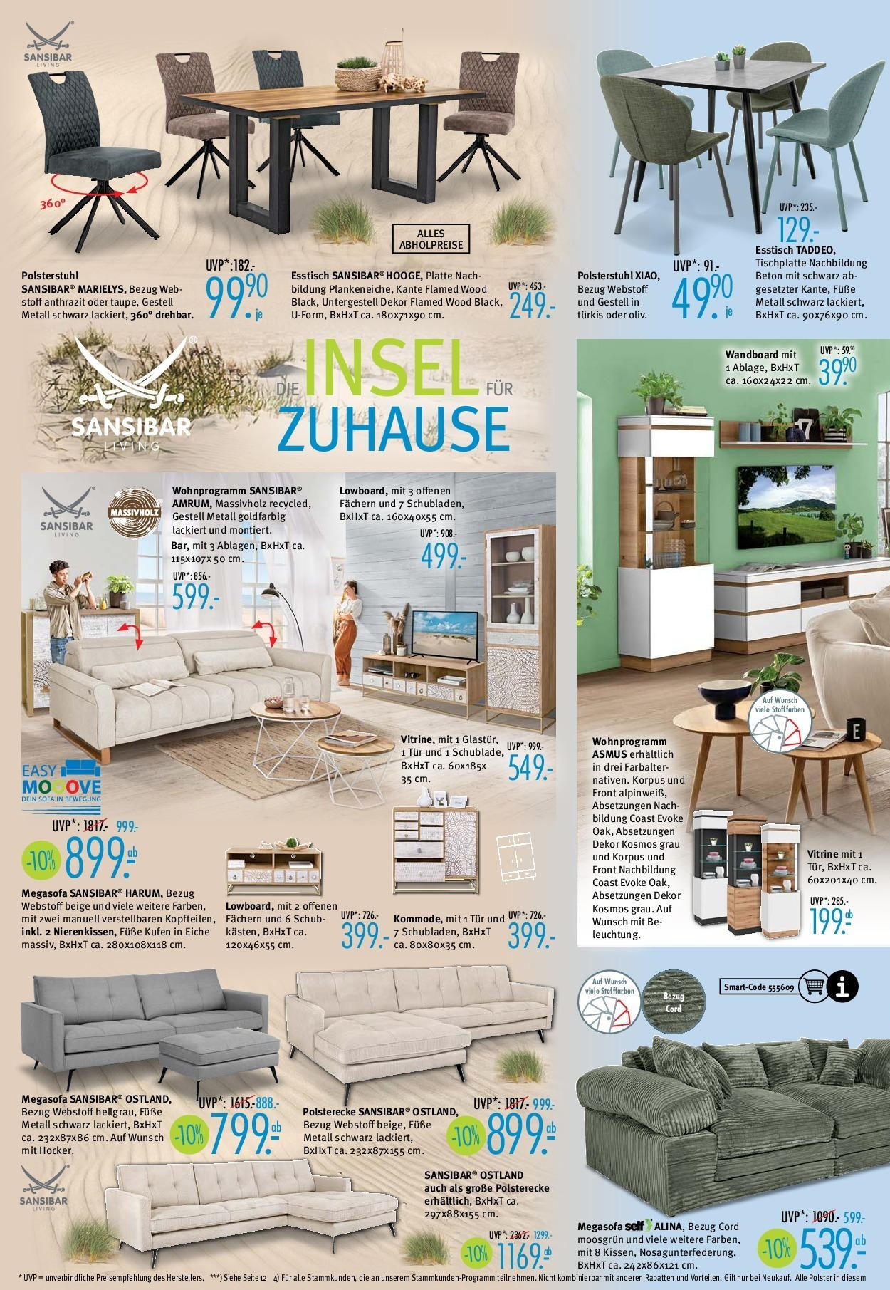 Trends Prospekt (ab 17.05.2025) zum Blättern | Seite: 2 | Produkte: Wandboard, Esstisch, Vitrine, Sofa