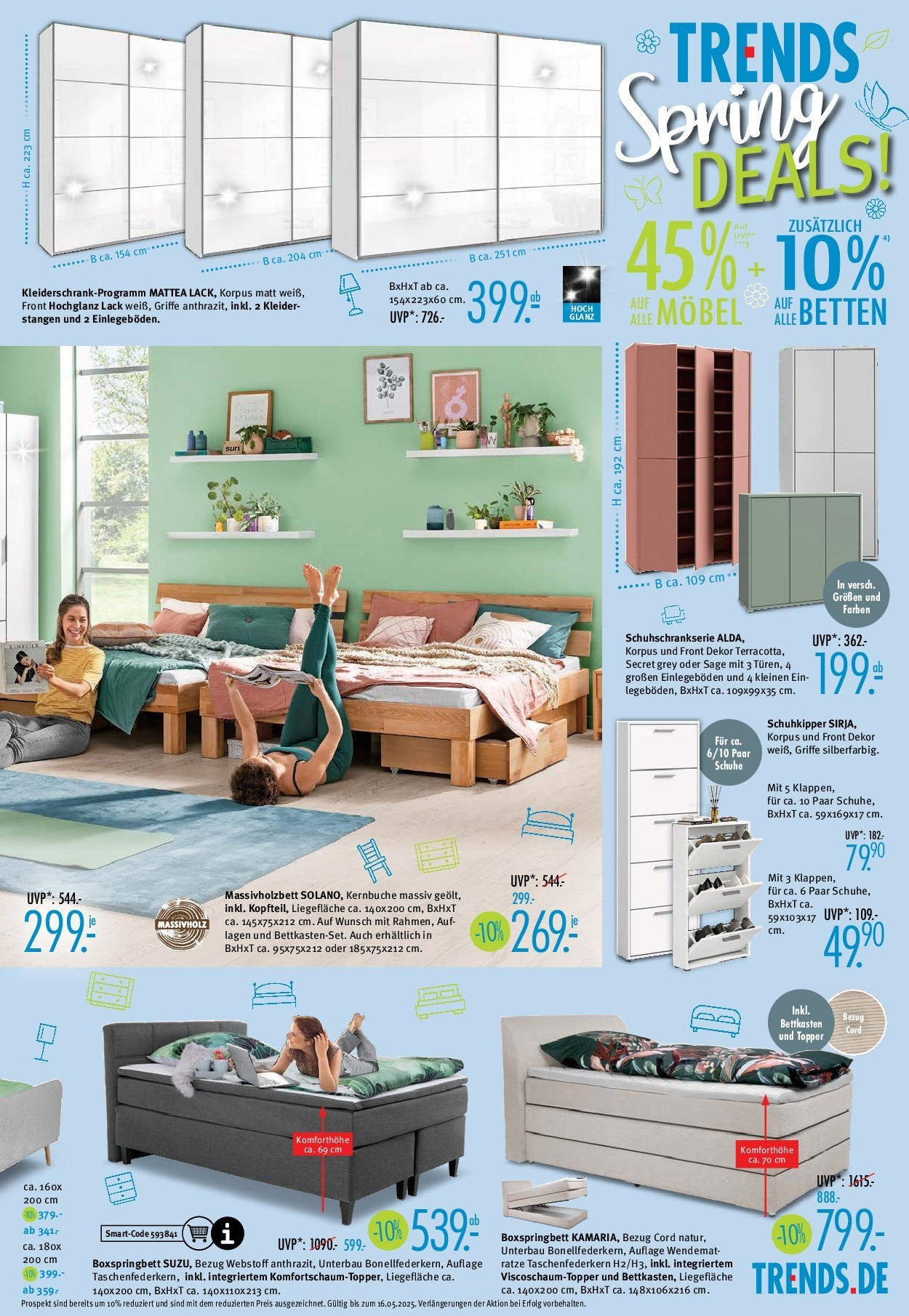 Trends Prospekt 	 (ab 02.05.2025) zum Blättern | Seite: 3 | Produkte: Boxspringbett, Topper, Schuhkipper