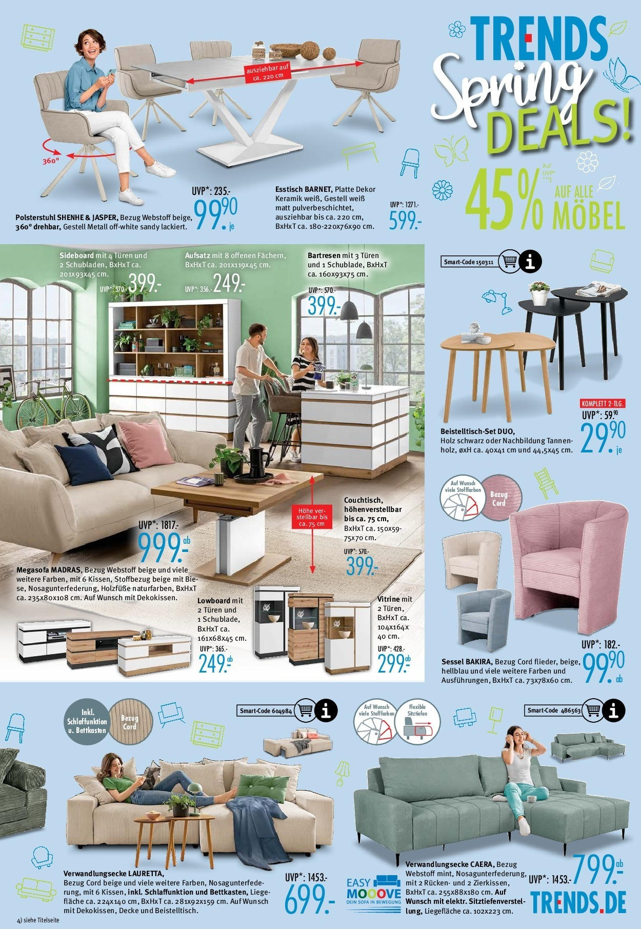 Trends Prospekt 	 (ab 02.05.2025) zum Blättern | Seite: 5 | Produkte: Sideboard, Lowboard, Decke, Vitrine