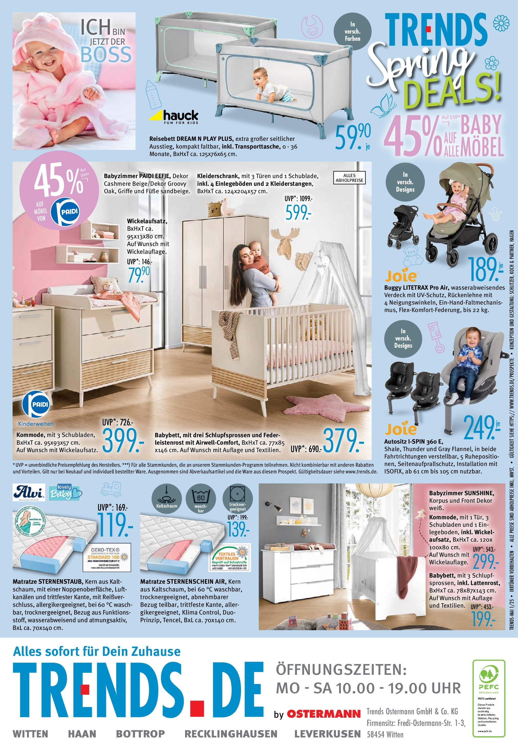 Trends Prospekt 	 (ab 02.05.2025) zum Blättern | Seite: 12 | Produkte: Trockner, Kommode, Babybett, Uhr