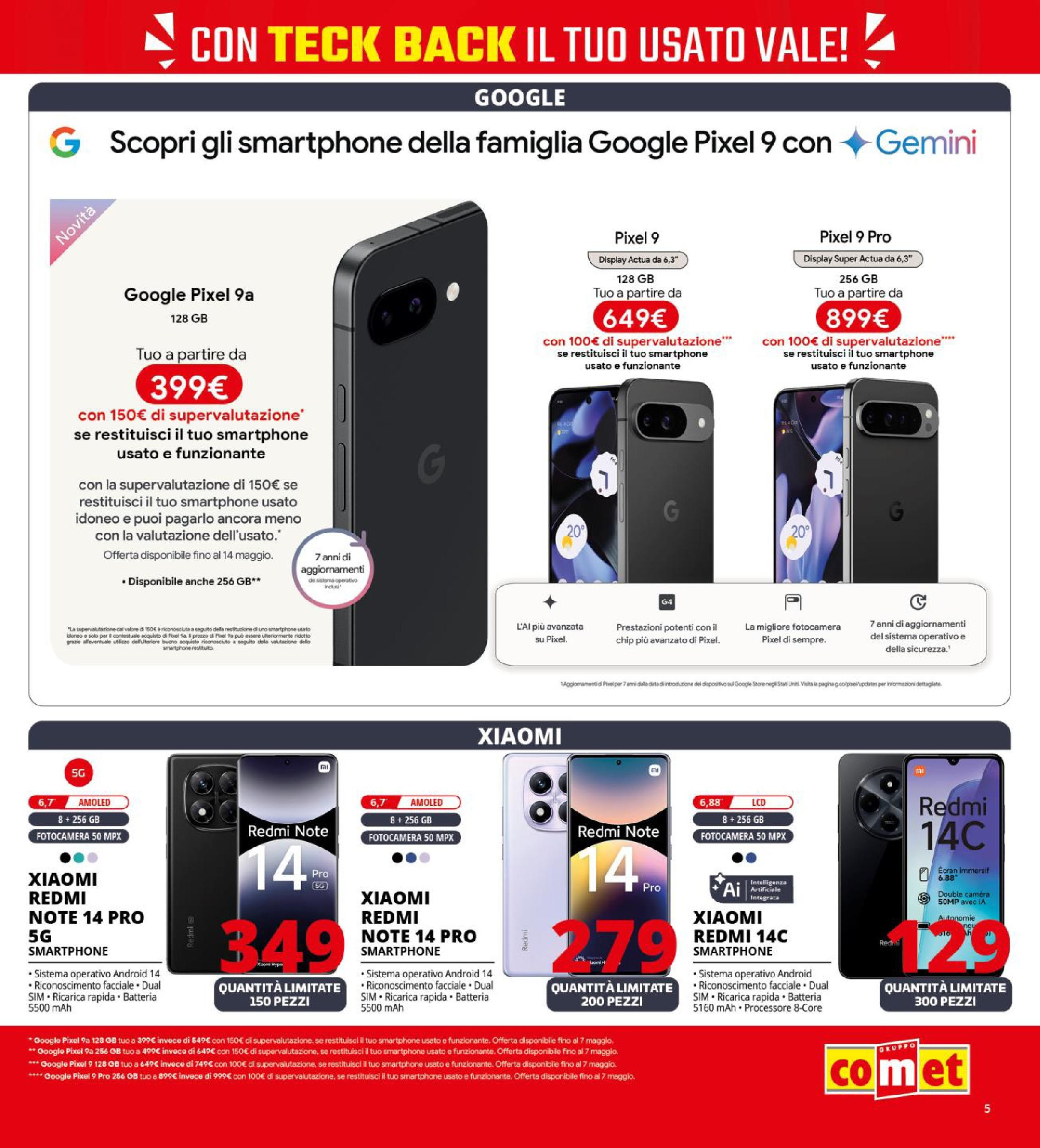 Comet - La Tecnologia Giusta Al Prezzo Giusto dal 28/04/2025 anteprima > nuovo offerte!⏳ | Pagina: 5 | Prodotti: Xiaomi, Smartphone, Fotocamera, Batteria Nuovo Comet - La Tecnologia Giusta Al Prezzo Giusto dal 28/04/2025 > offerte anteprima 🛍️ | Pagina: 5 | Prodotti: Xiaomi, Smartphone, Fotocamera, Batteria