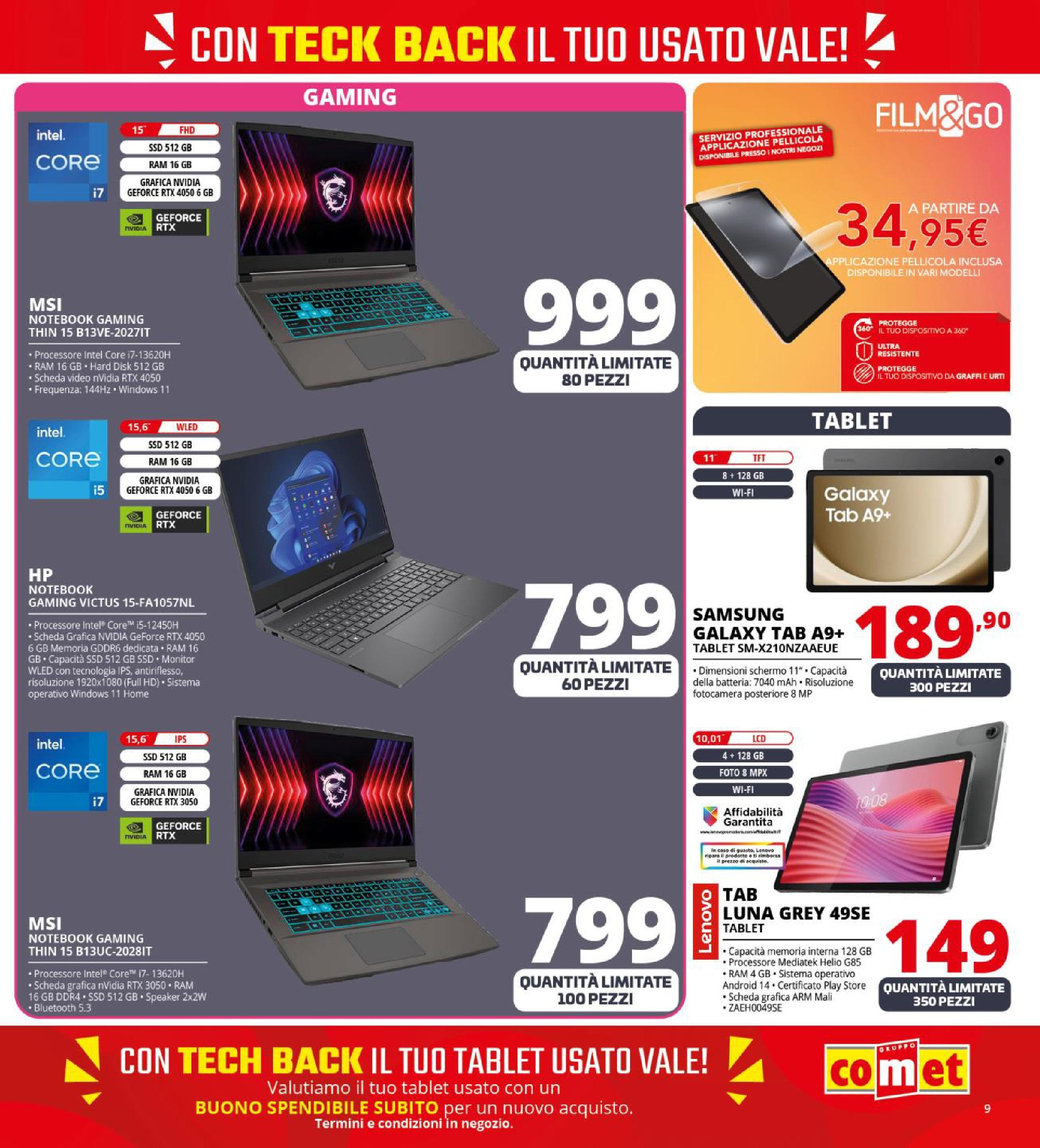 Comet - La Tecnologia Giusta Al Prezzo Giusto dal 28/04/2025 anteprima > nuovo offerte!⏳ | Pagina: 9 | Prodotti: Monitor, Notebook, Laptop, Pellicola Nuovo Comet - La Tecnologia Giusta Al Prezzo Giusto dal 28/04/2025 > offerte anteprima 🛍️ | Pagina: 9 | Prodotti: Monitor, Notebook, Laptop, Pellicola