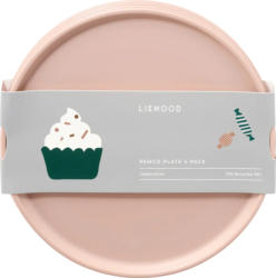 LIEWOOD Teller aus recyceltem PET-Material "Celebration", pale/tuscany (20x1 cm)