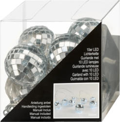 Dekorieren & Einrichten LED Lichterkette "Diskokugel", silber