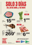 Precios válidos del 29 de abril al 1 de mayo de 2025 en Península y Baleares