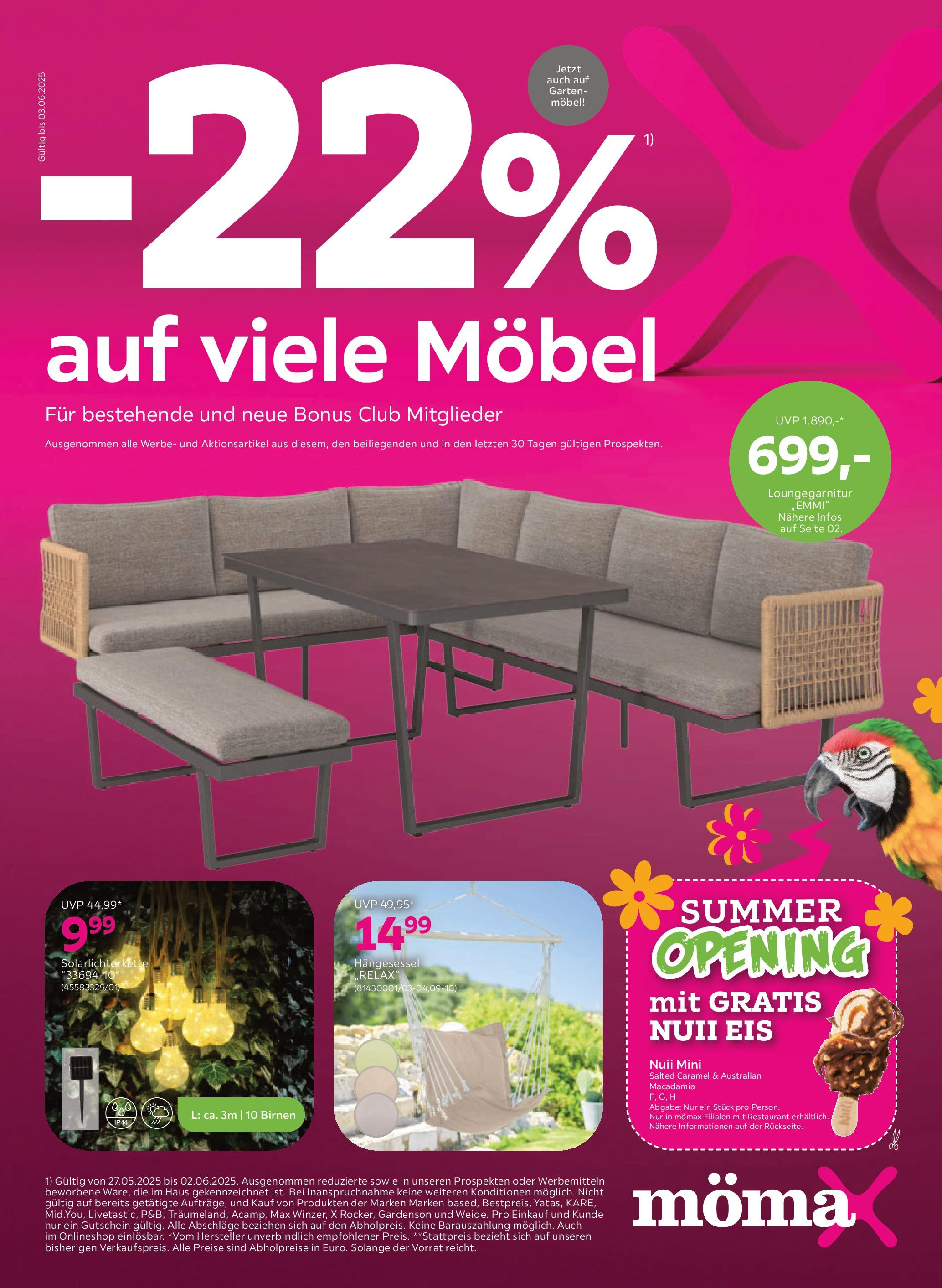  Mömax Prospekt ab (27.05.2025 - 03.06.2025) - Seite 1