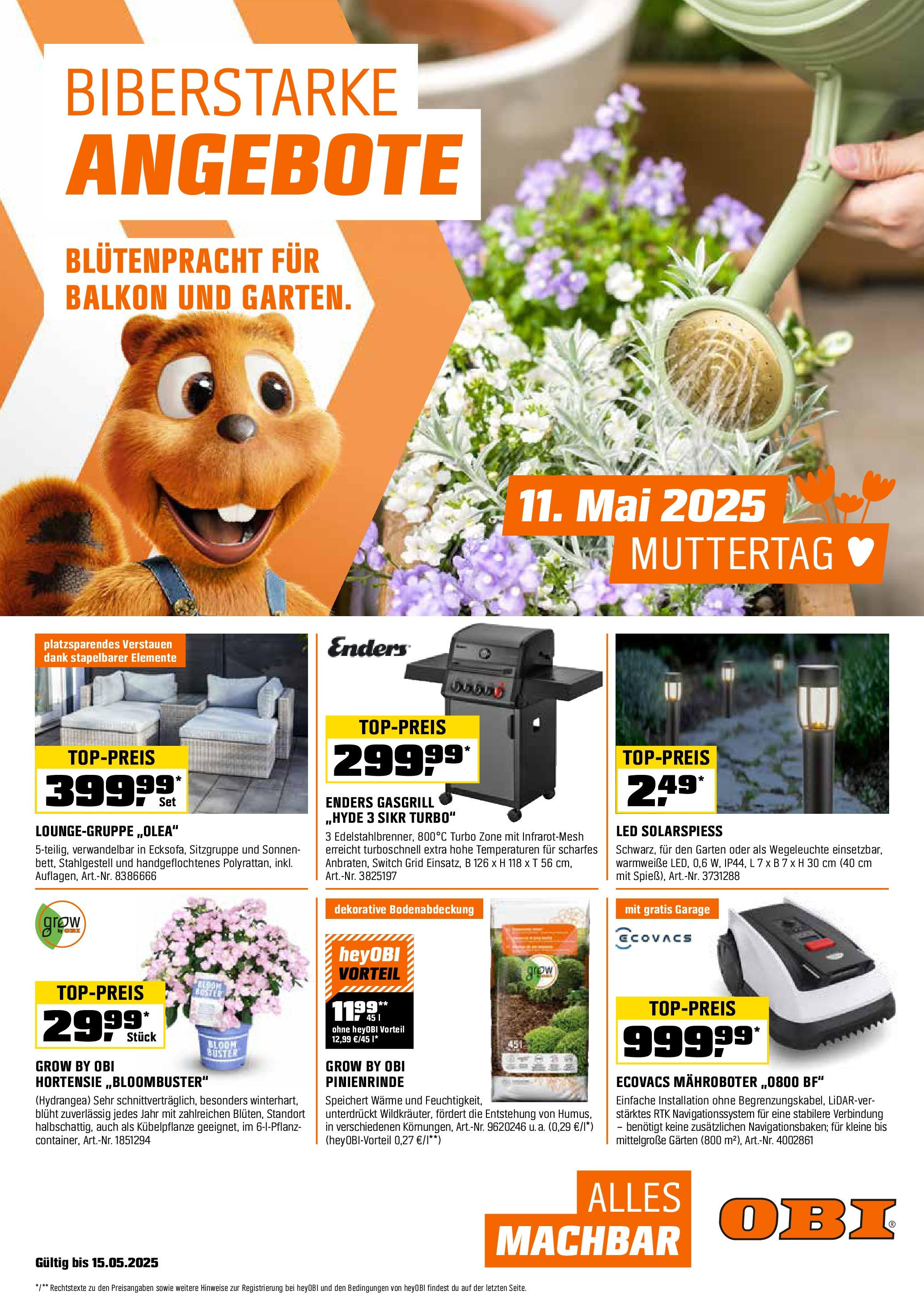  OBI Flugblatt ab (30.04.2025 - 15.05.2025) - Seite 1