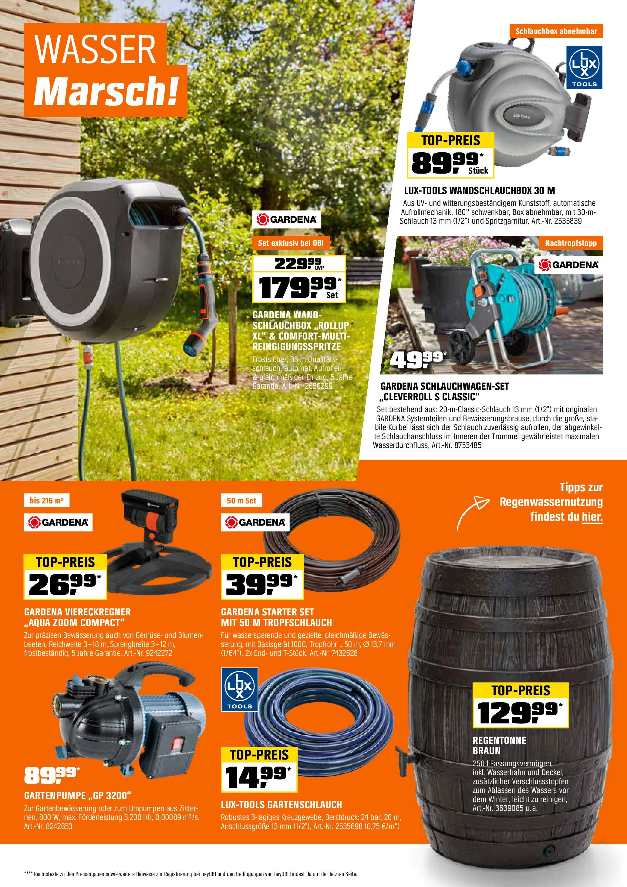 OBI Flugblatt von 30.04.2025 - Aktuelle Angebote | Seite: 5 | Produkte: Wasser, Gemüse, Box