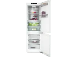 Miele KFN 7774 D Kühl- und Gefrierkombination, Festtür (D, 245 l, 1770 mm hoch, Einbaugerät, No Frost (verminderte Eisbildung), Weiß)