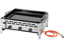 actIVA 12525 3 Flammiger Gastrobräter mit Pfanne, Silber (12 kW)