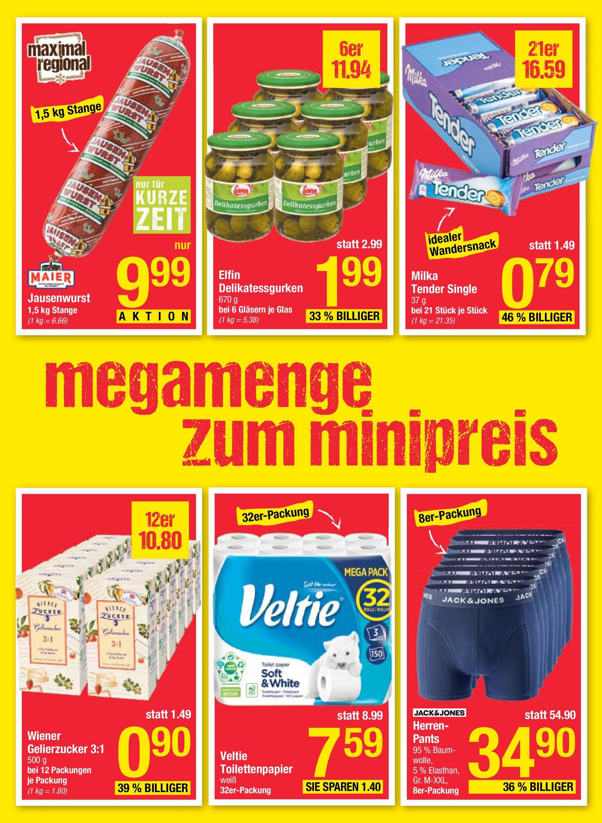 Maximarkt Haid, Linz (05.05.2025) || Aktuelle Angebote | Seite: 15 | Produkte: Zucker, Wurst Maximarkt Haid, Linz von 05.05.2025 - Aktuelle Angebote | Seite: 15 | Produkte: Zucker, Wurst