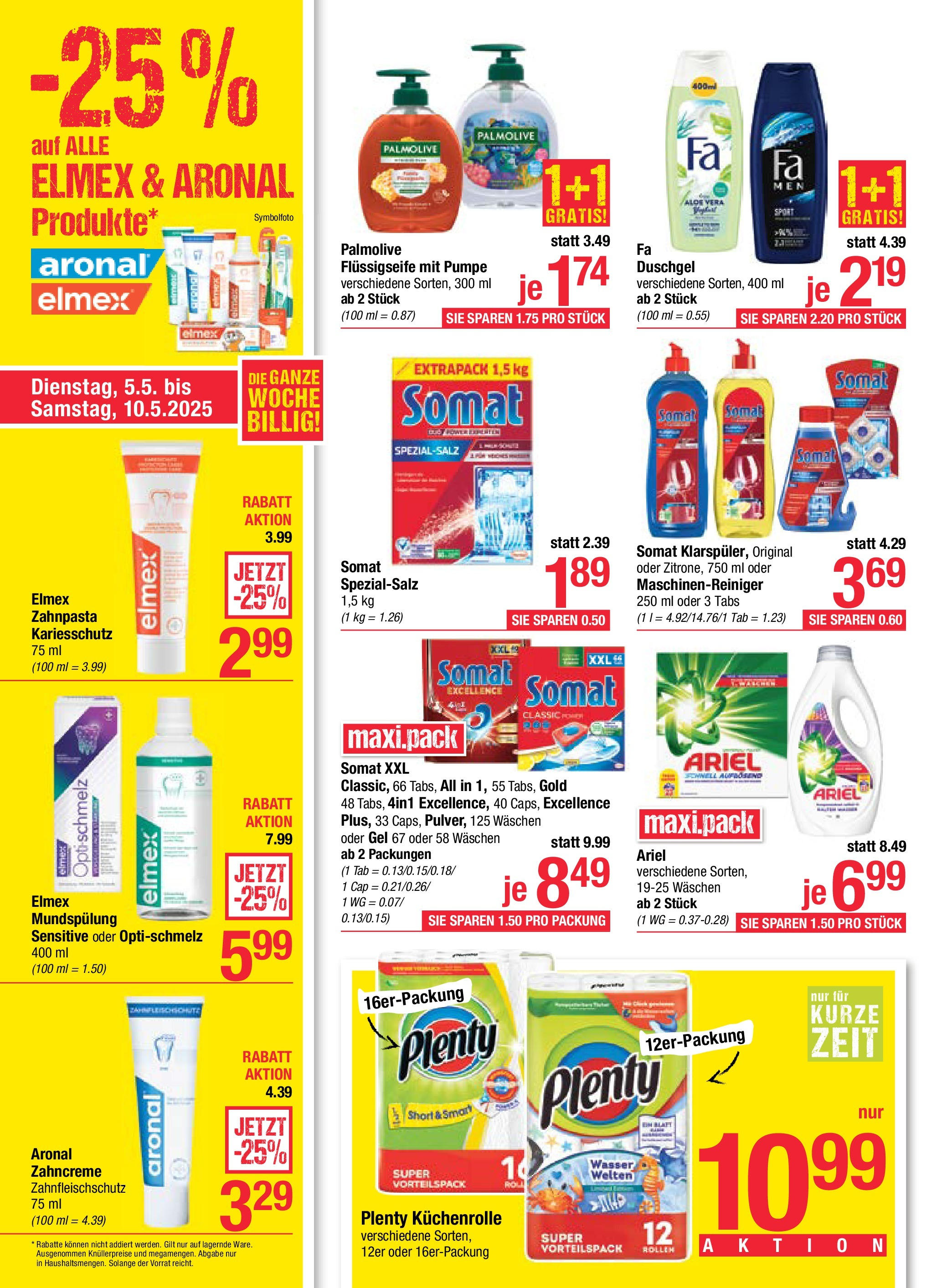 Maximarkt Haid, Linz (05.05.2025) || Aktuelle Angebote | Seite: 16 | Produkte: Wasser, Duschgel, Zahnpasta Maximarkt Haid, Linz von 05.05.2025 - Aktuelle Angebote | Seite: 16 | Produkte: Wasser, Duschgel, Zahnpasta
