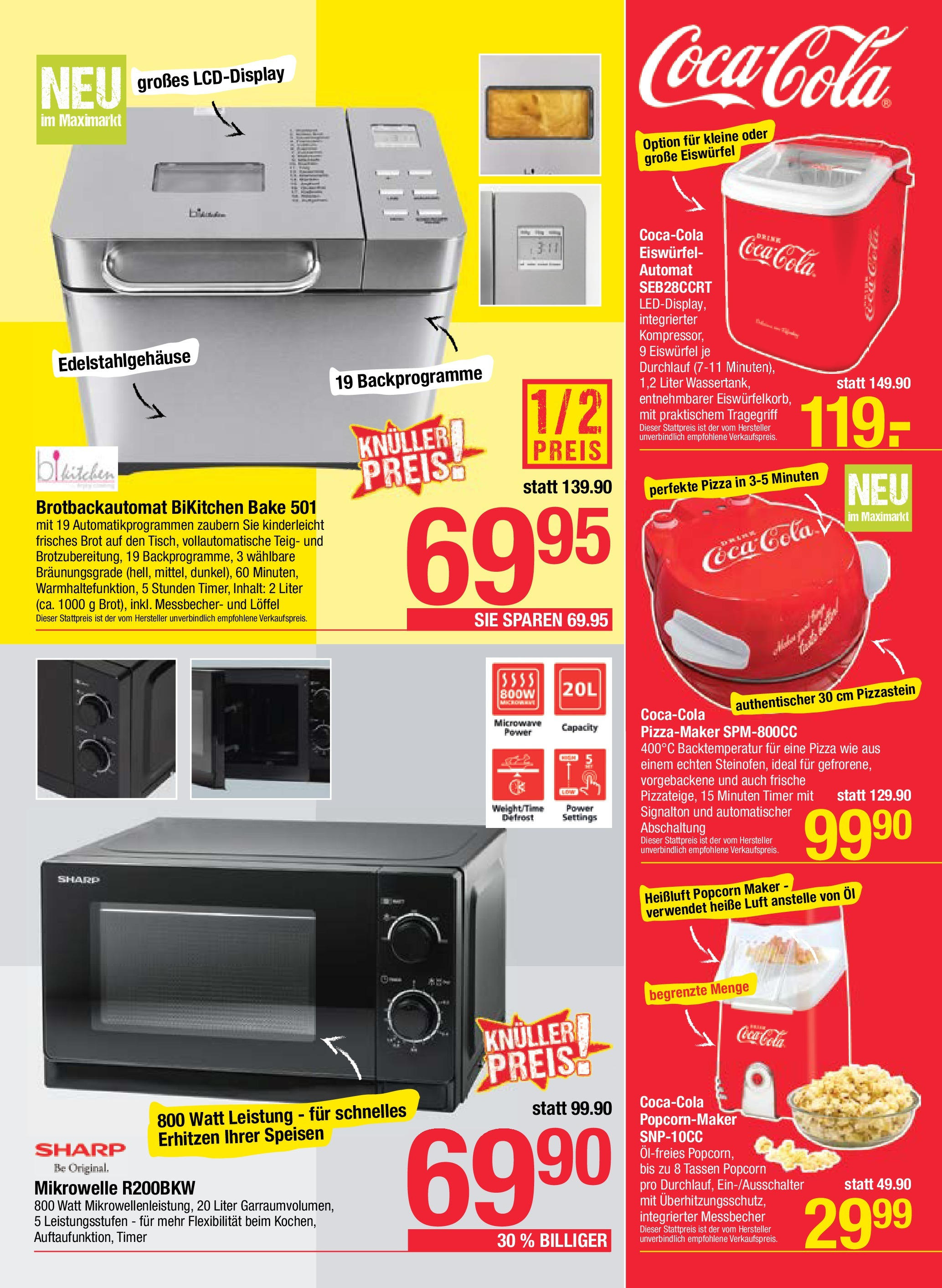 Maximarkt Haid, Linz (05.05.2025) || Aktuelle Angebote | Seite: 21 | Produkte: Mikrowelle, Öl, Brot, Pizza Maximarkt Haid, Linz von 05.05.2025 - Aktuelle Angebote | Seite: 21 | Produkte: Mikrowelle, Öl, Brot, Pizza