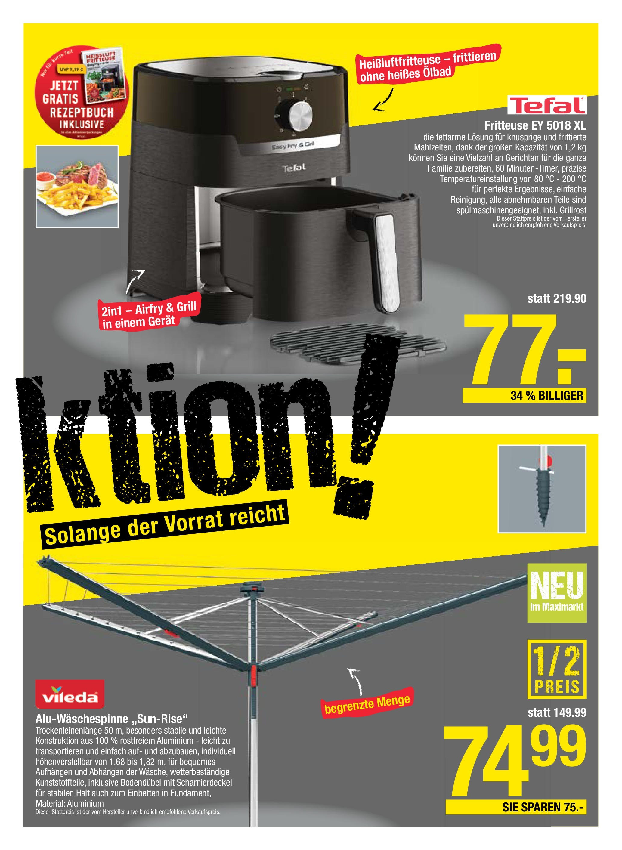 Maximarkt Haid, Linz (05.05.2025) || Aktuelle Angebote | Seite: 27 | Produkte: Grill Maximarkt Haid, Linz von 05.05.2025 - Aktuelle Angebote | Seite: 27 | Produkte: Grill