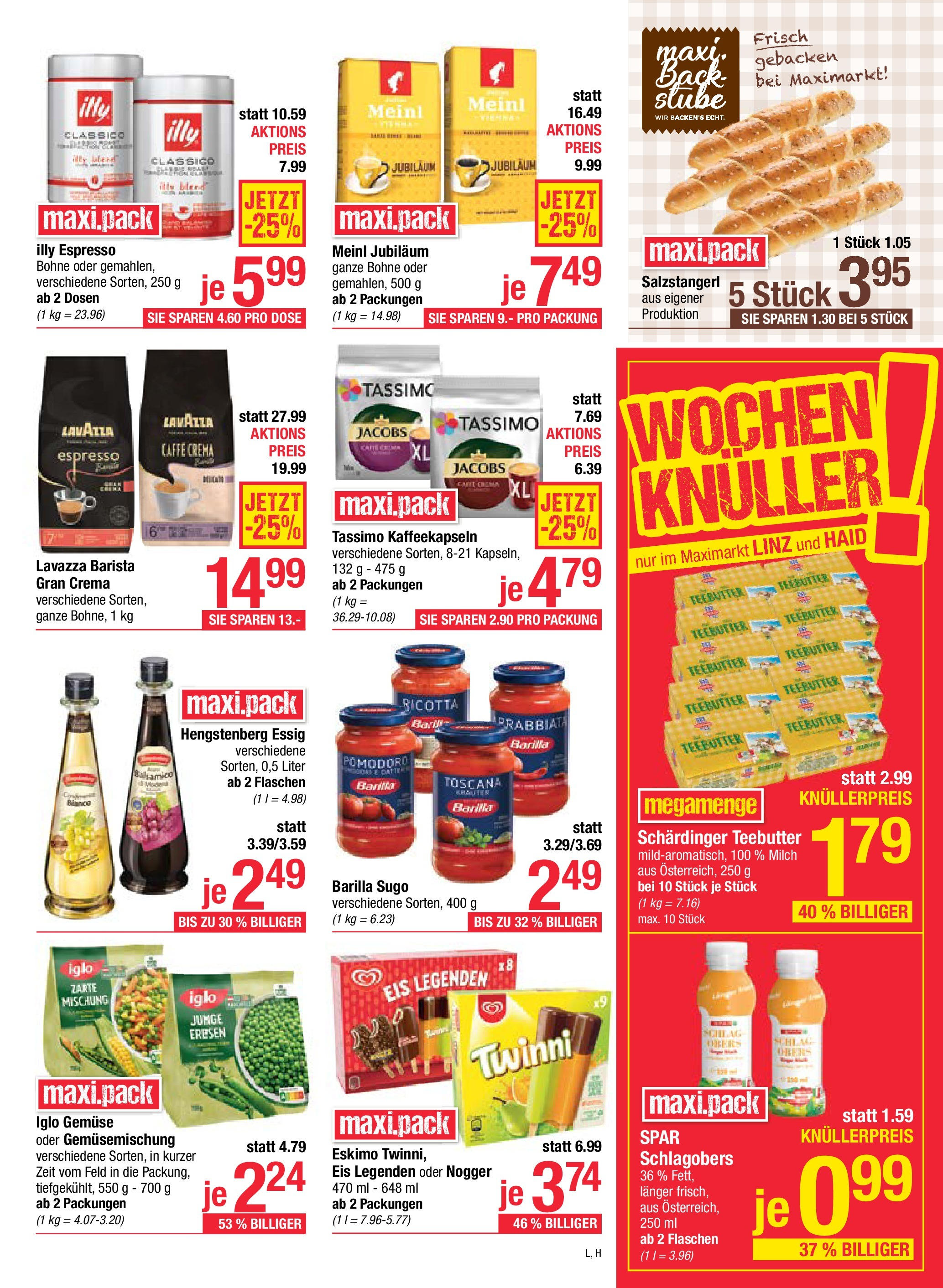 Maximarkt Haid, Linz (05.05.2025) || Aktuelle Angebote | Seite: 11 | Produkte: Eis, Gemüse, Milch Maximarkt Haid, Linz von 05.05.2025 - Aktuelle Angebote | Seite: 11 | Produkte: Eis, Gemüse, Milch