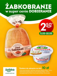 Pogląd oferty "Żabka Żabka - Żabkobranie pieczywo i twarożek" - ważna od 05.05.2025