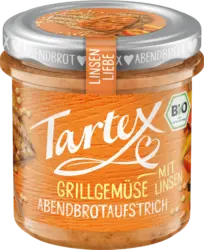 Tartex Brotaufstrich, Grillgemüse mit Linsen