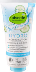 alverde NATURKOSMETIK Körperlotion Hyaluron & Bio-Gurke