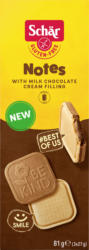 Schär Kekse, "Notes" Milk Chocolate Cream, glutenfrei