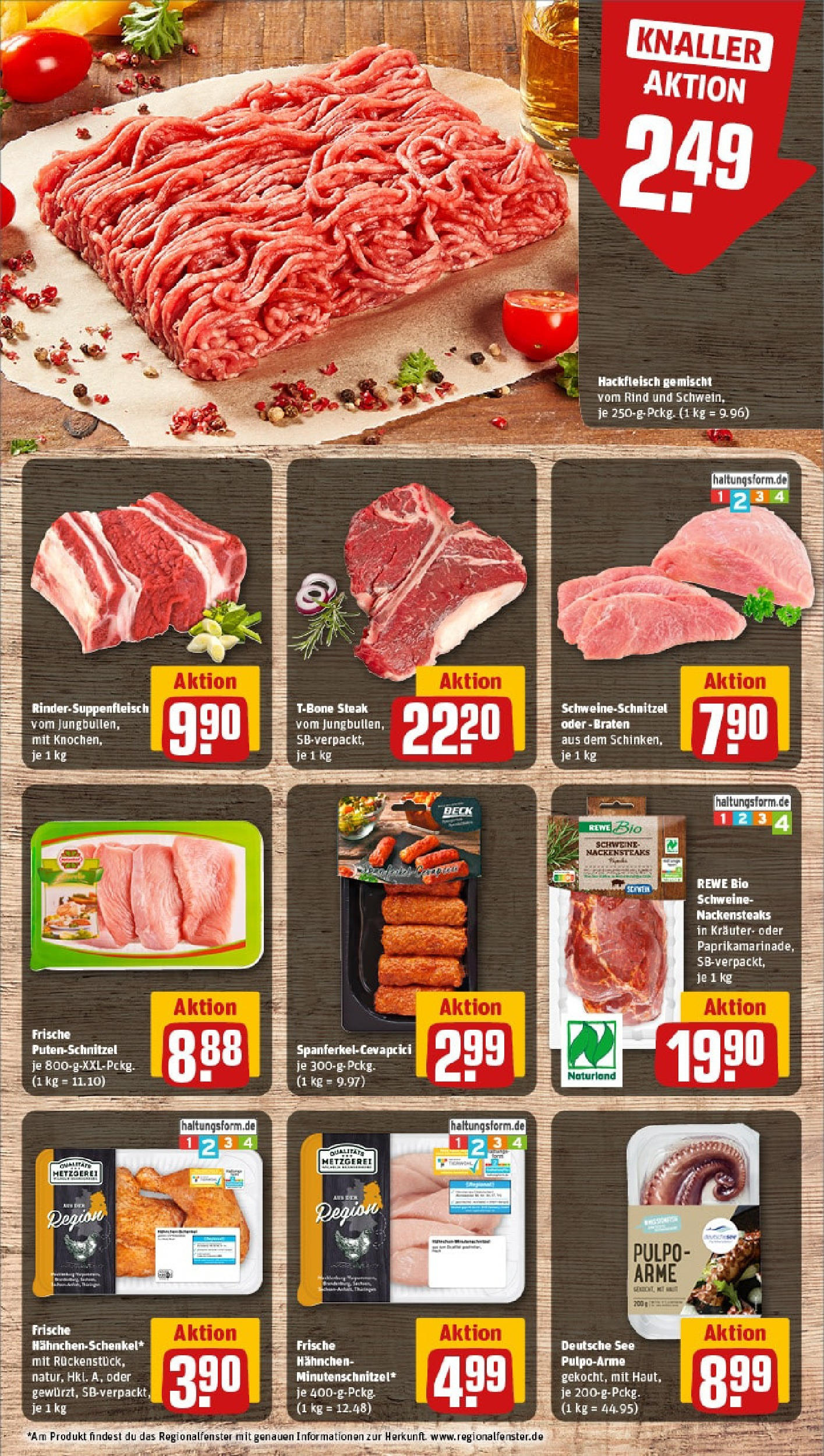 Rewe - Rewe: Wochenangebote (ab 04.05.2025) zum Blättern » Angebote | Seite: 10 | Produkte: Hahnchen, Cevapcici, Steak, Hackfleisch Rewe - Rewe: Wochenangebote (ab 04.05.2025) zum Blättern » Angebote | Seite: 10 | Produkte: Hahnchen, Cevapcici, Steak, Hackfleisch