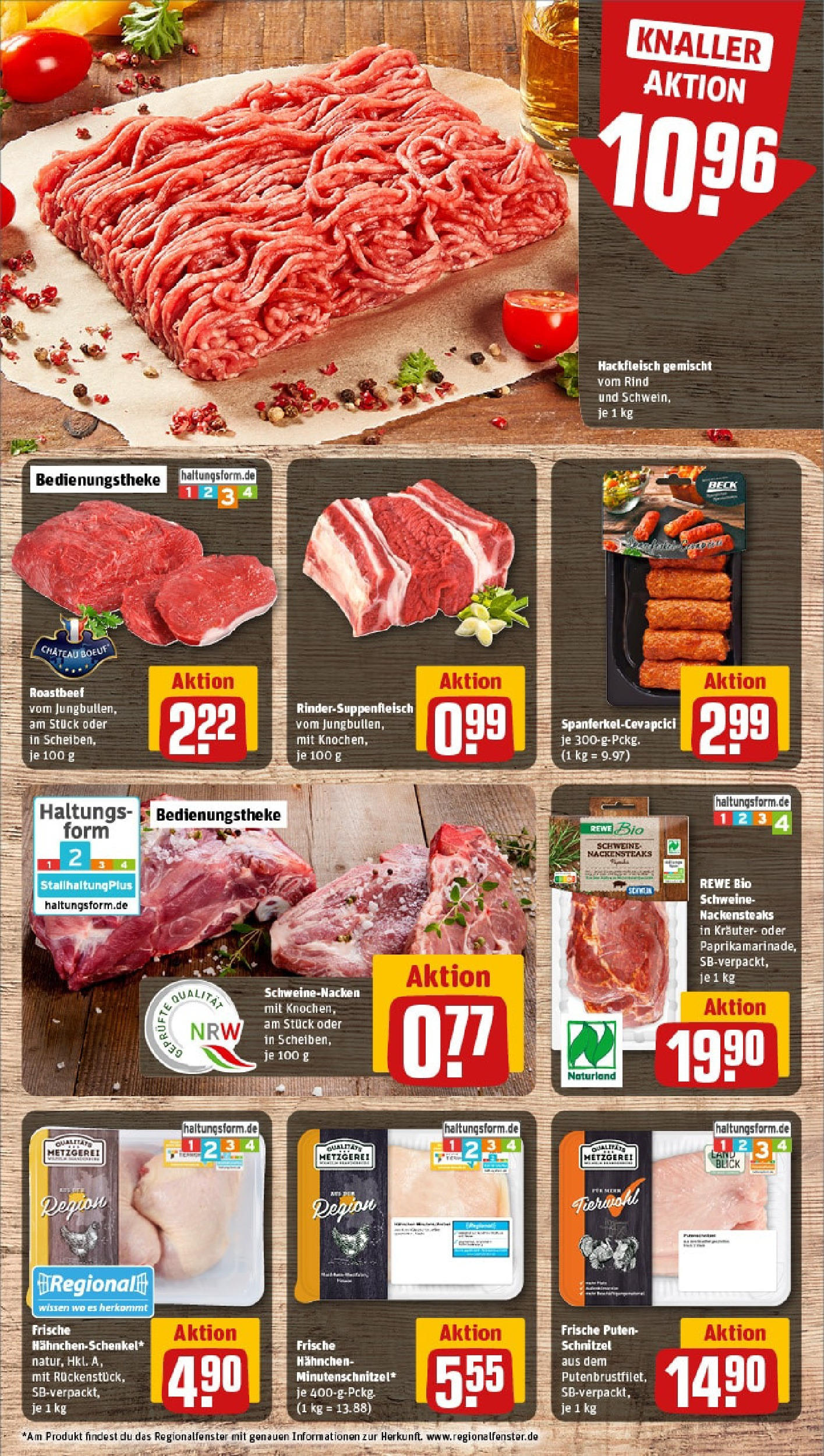 Rewe - Rewe: Wochenangebote (ab 04.05.2025) zum Blättern » Angebote | Seite: 10 | Produkte: Hahnchen, Cevapcici, Schnitzel, Hackfleisch Rewe - Rewe: Wochenangebote (ab 04.05.2025) zum Blättern » Angebote | Seite: 10 | Produkte: Hahnchen, Cevapcici, Schnitzel, Hackfleisch
