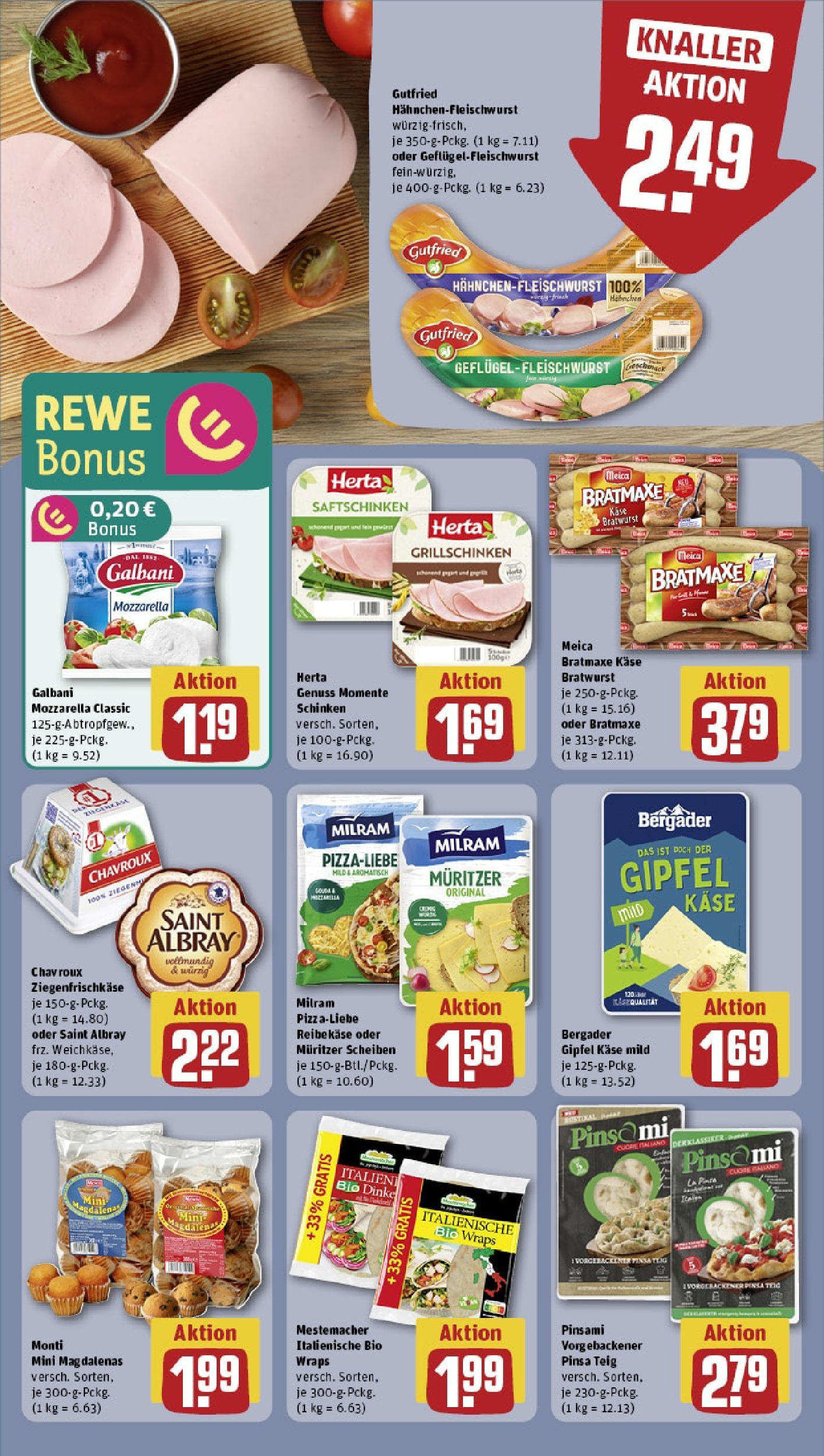 Rewe - Rewe: Wochenangebote (ab 04.05.2025) zum Blättern » Angebote | Seite: 12 | Produkte: Mozzarella, Bratwurst, Meica, Reibekase Rewe - Rewe: Wochenangebote (ab 04.05.2025) zum Blättern » Angebote | Seite: 12 | Produkte: Mozzarella, Bratwurst, Meica, Reibekase