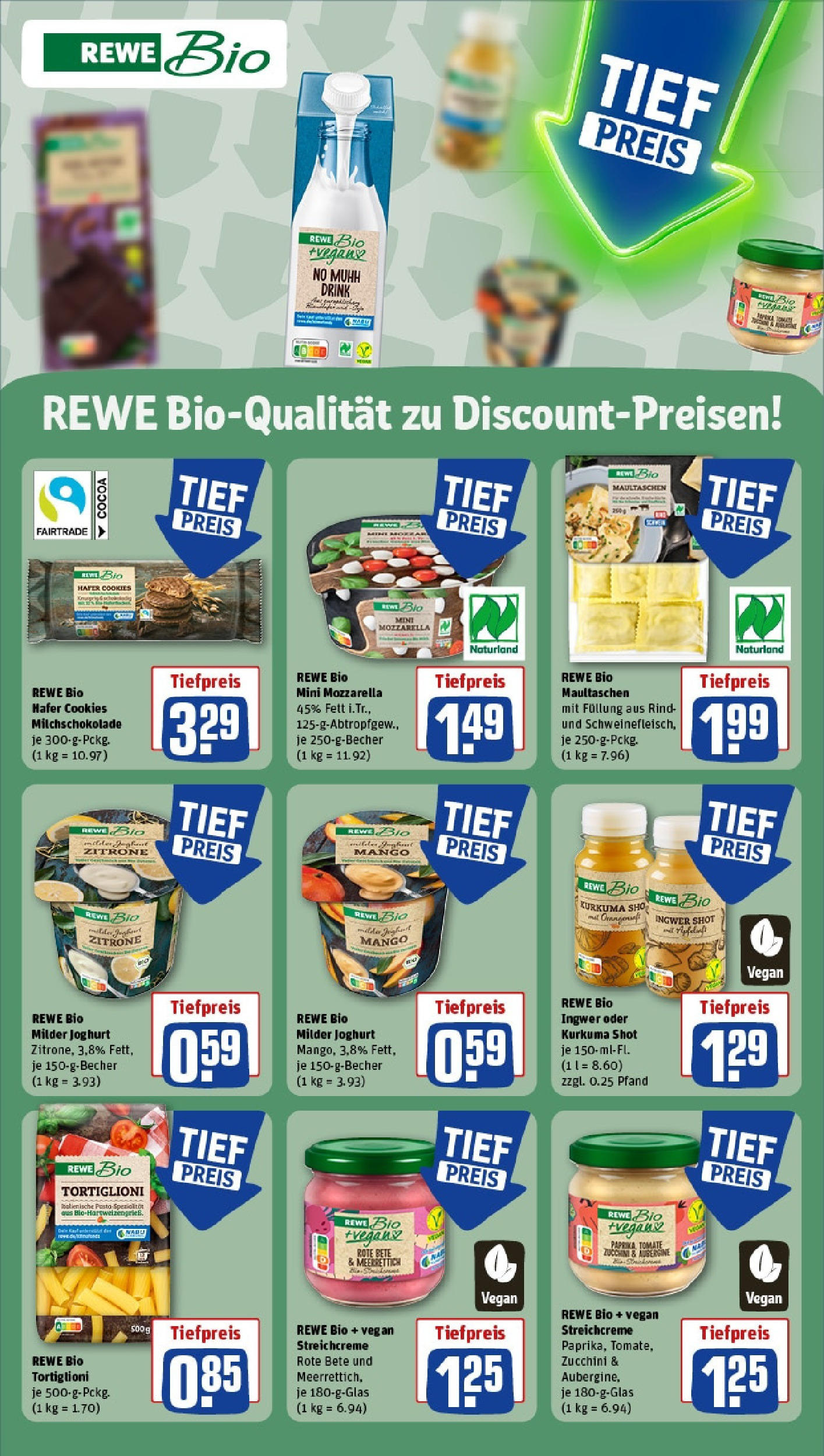Rewe - Rewe: Wochenangebote (ab 04.05.2025) zum Blättern » Angebote | Seite: 16 | Produkte: Mozzarella, Aubergine, Zucchini, Maultaschen Rewe - Rewe: Wochenangebote (ab 04.05.2025) zum Blättern » Angebote | Seite: 16 | Produkte: Mozzarella, Aubergine, Zucchini, Maultaschen