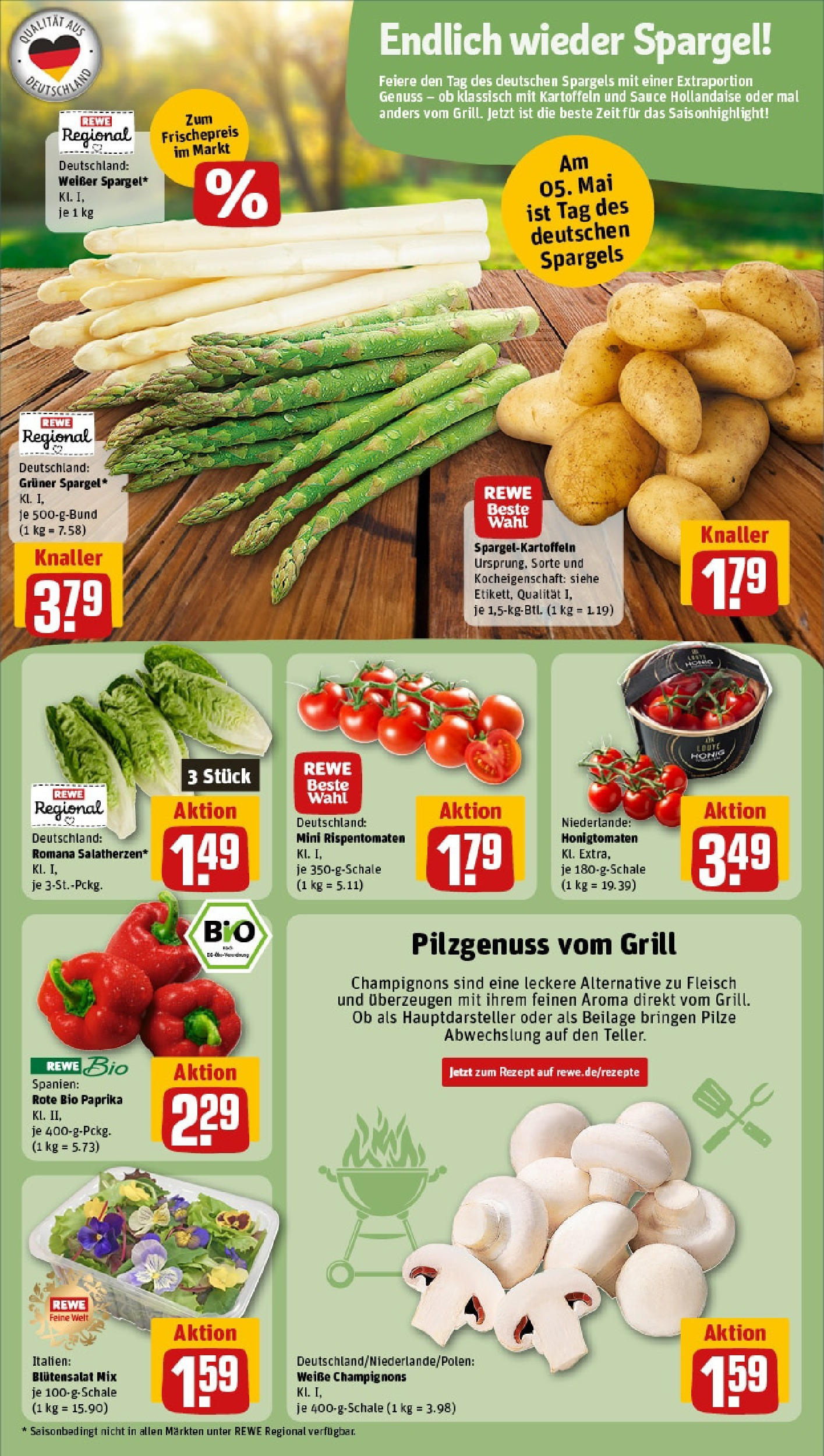 Rewe - Rewe: Wochenangebote (ab 04.05.2025) zum Blättern » Angebote | Seite: 9 | Produkte: Champignons, Kartoffeln, Paprika, Fleisch Rewe - Rewe: Wochenangebote (ab 04.05.2025) zum Blättern » Angebote | Seite: 9 | Produkte: Champignons, Kartoffeln, Paprika, Fleisch