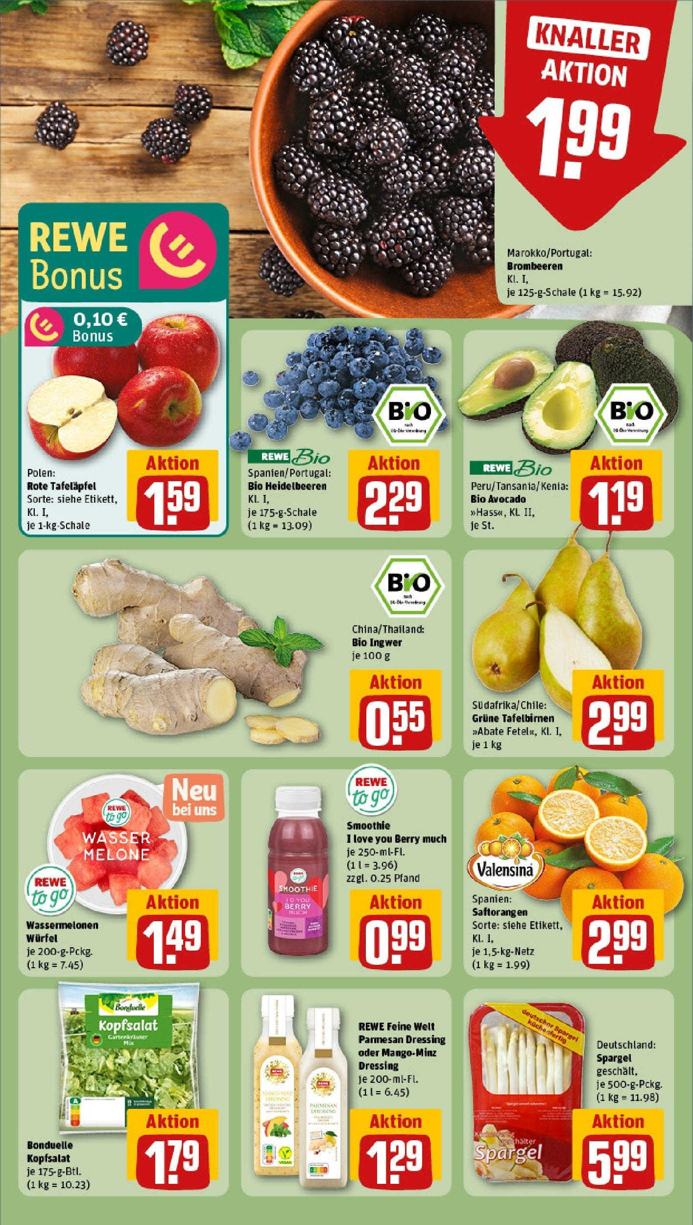 Rewe - Rewe: Wochenangebote (ab 04.05.2025) zum Blättern » Angebote | Seite: 8 | Produkte: Spargel, Heidelbeeren, Wasser, Melone Rewe - Rewe: Wochenangebote (ab 04.05.2025) zum Blättern » Angebote | Seite: 8 | Produkte: Spargel, Heidelbeeren, Wasser, Melone