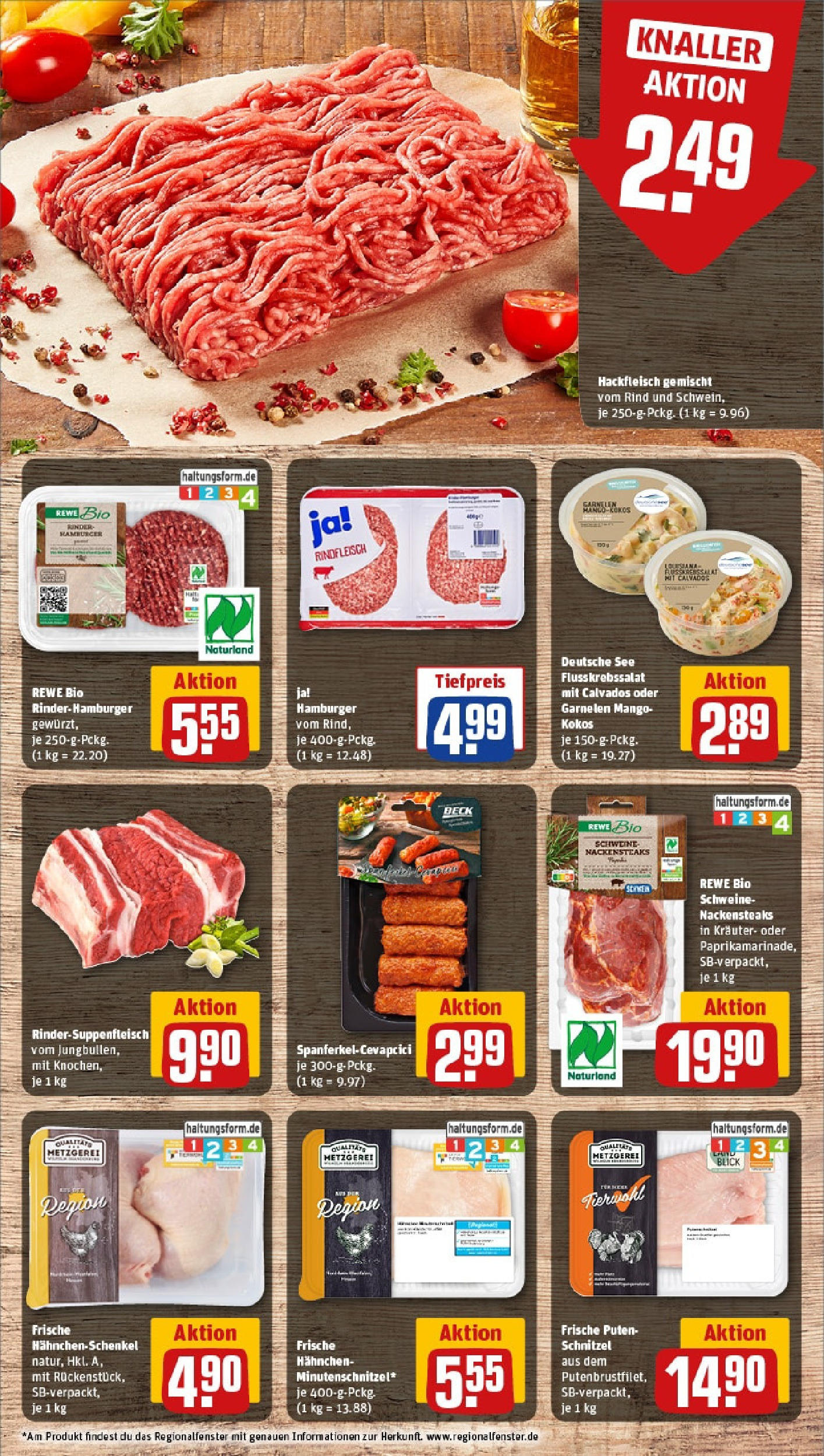 Rewe - Rewe: Wochenangebote (ab 04.05.2025) zum Blättern » Angebote | Seite: 10 | Produkte: Nackensteaks, Hahnchen, Cevapcici, Schnitzel Rewe - Rewe: Wochenangebote (ab 04.05.2025) zum Blättern » Angebote | Seite: 10 | Produkte: Nackensteaks, Hahnchen, Cevapcici, Schnitzel